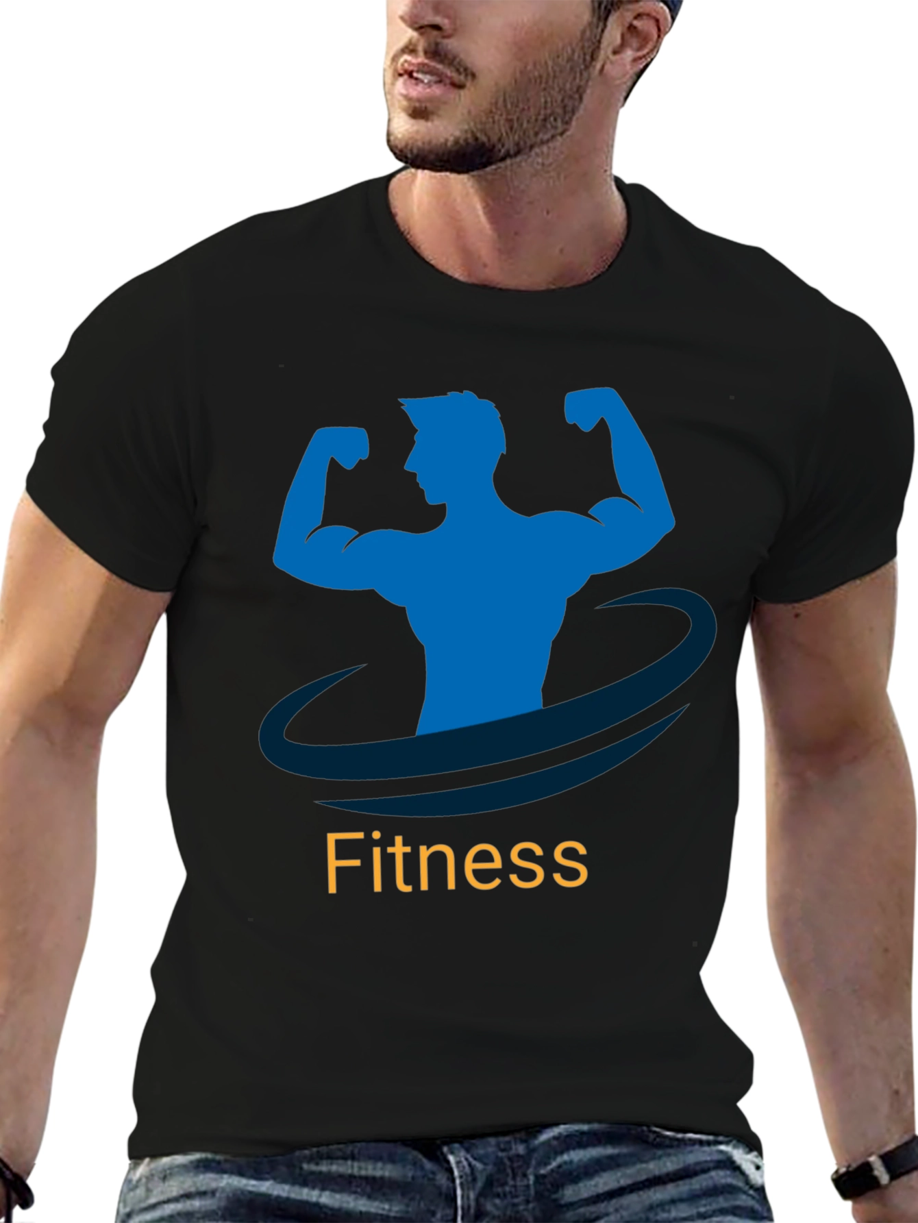 Fitness Graphic Tee - Mens Black T-Shirt