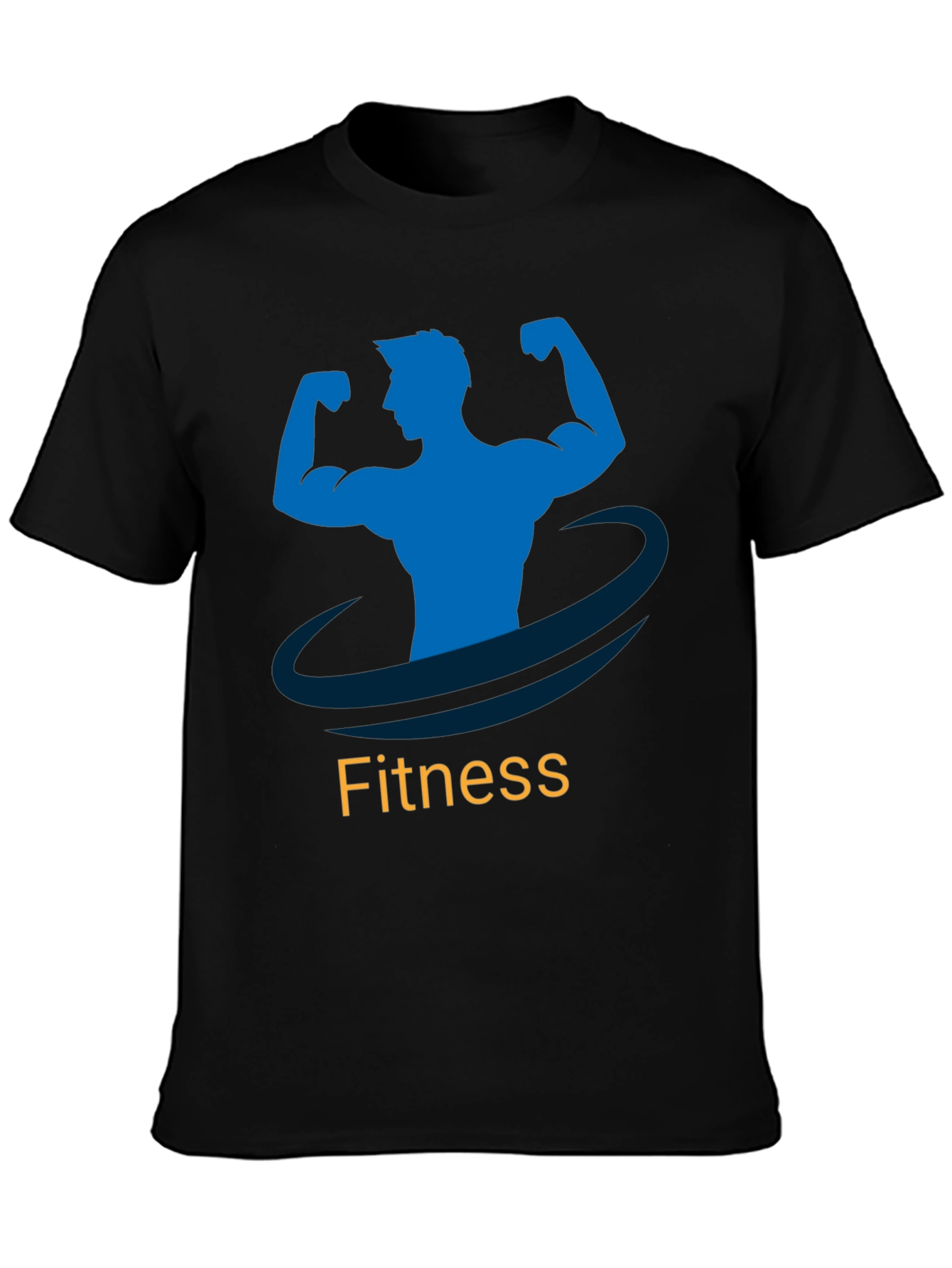 Fitness Graphic Tee - Mens Black T-Shirt