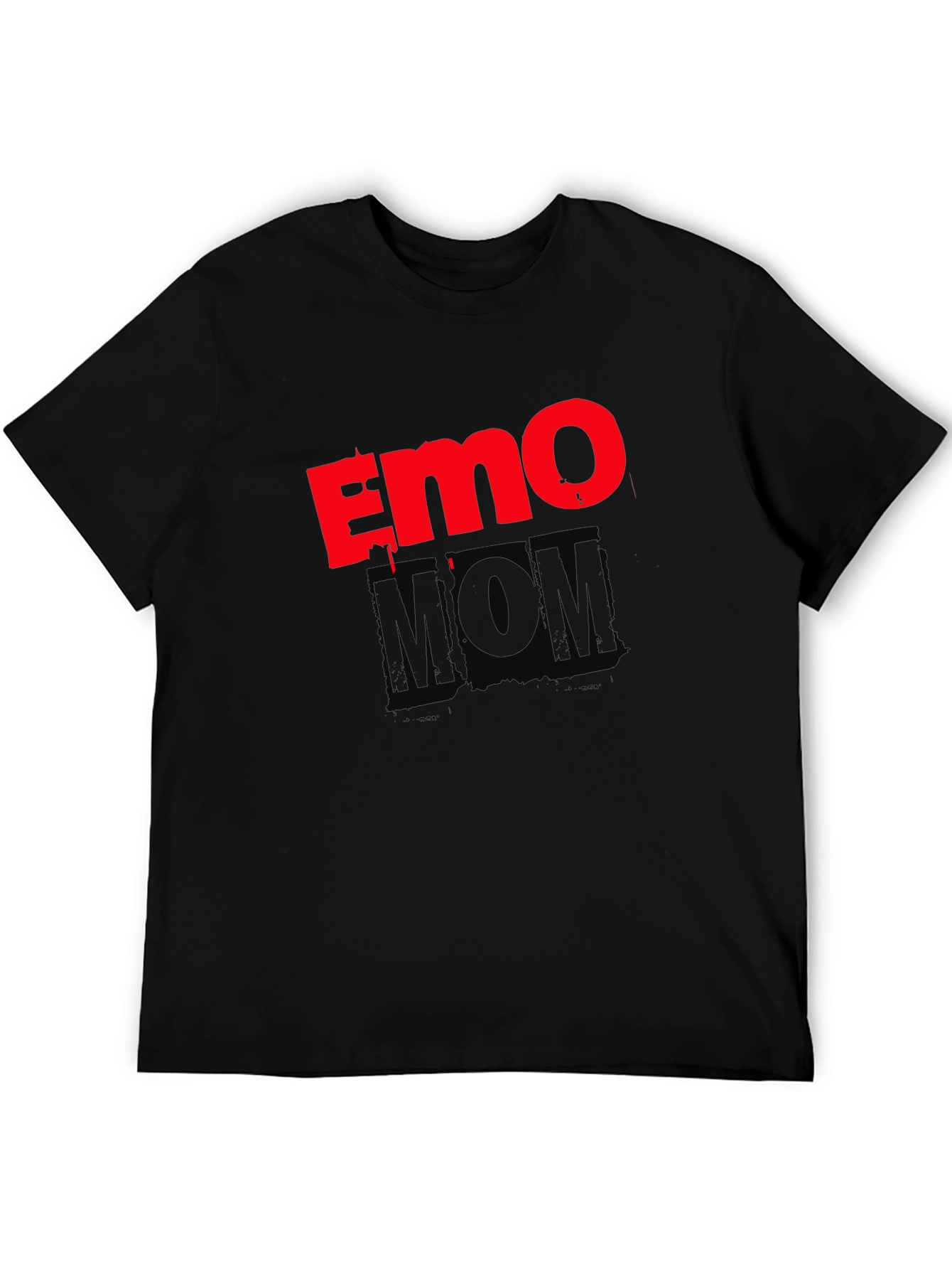 Emo Mom Black Graphic T-Shirt