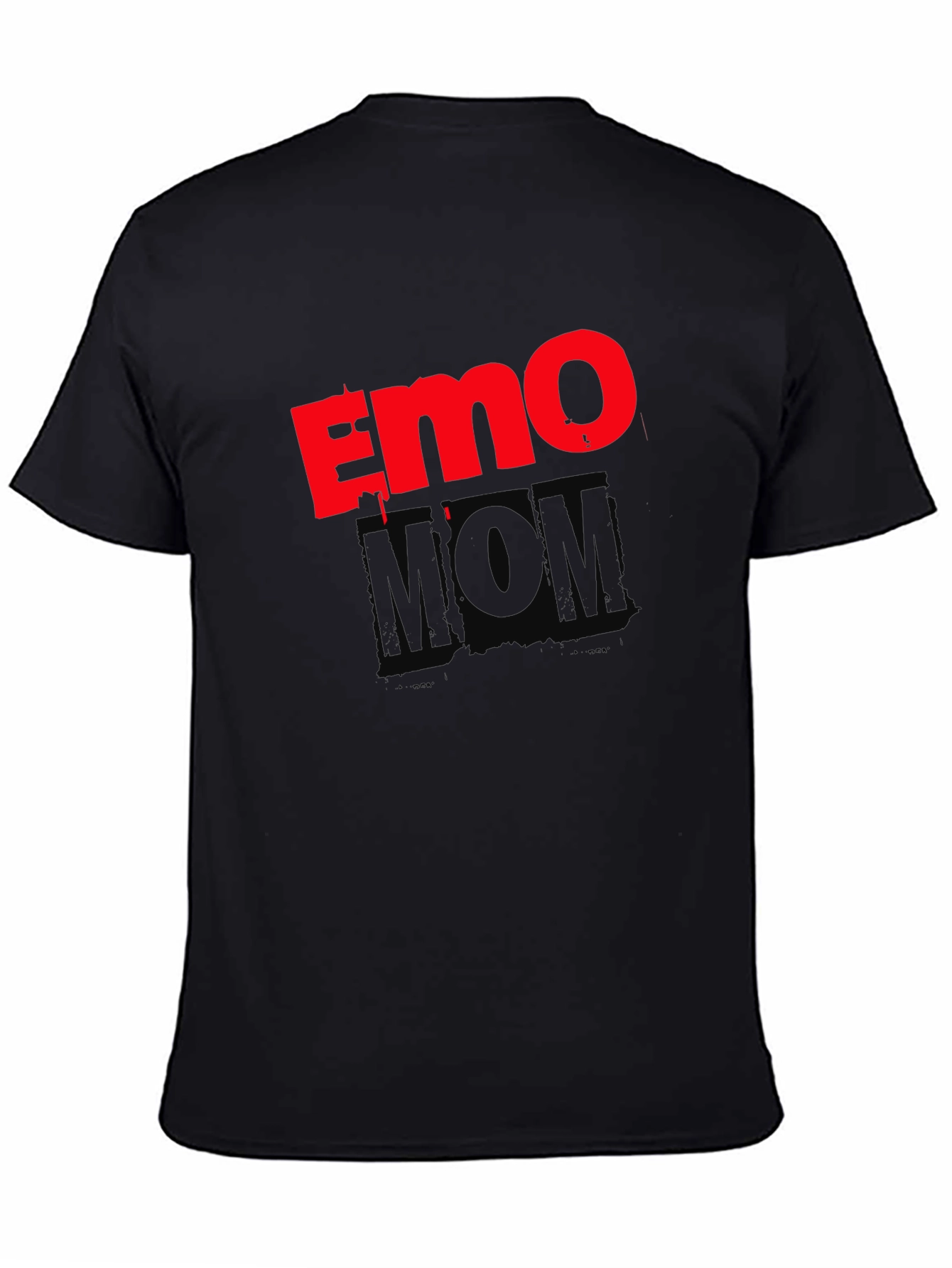 Emo Mom Black Graphic T-Shirt