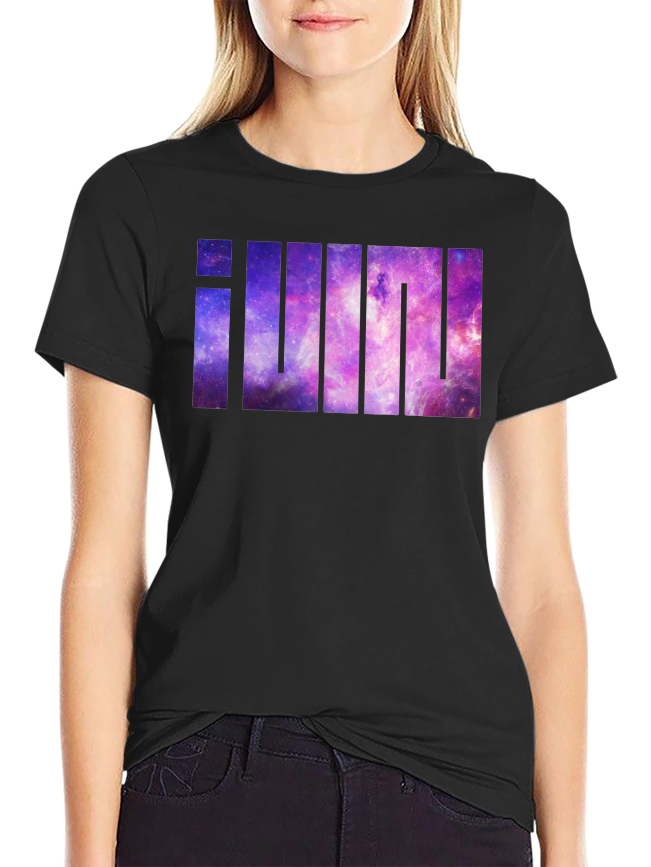 Galaxy iUm Graphic T-Shirt - Modern Black Tee