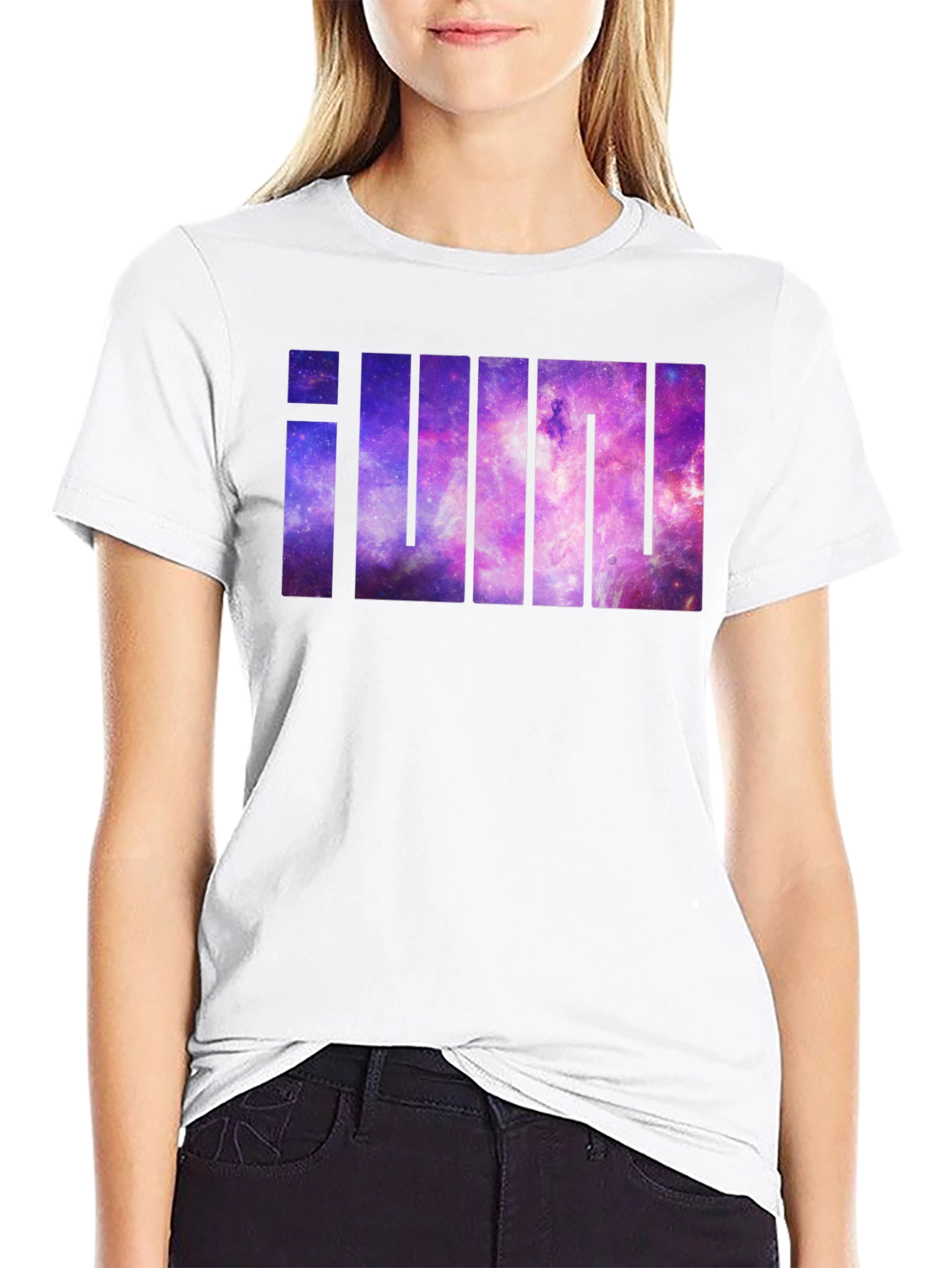 Galaxy iUm Graphic T-Shirt - Modern Black Tee