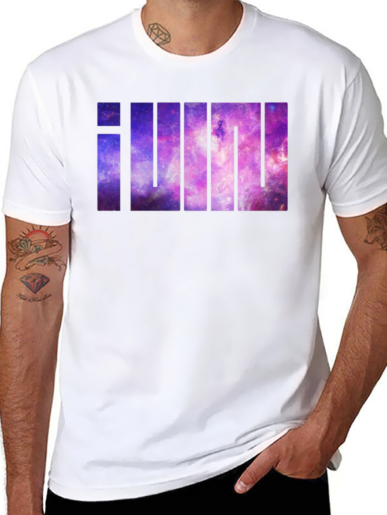Galaxy iUm Graphic T-Shirt - Modern Black Tee