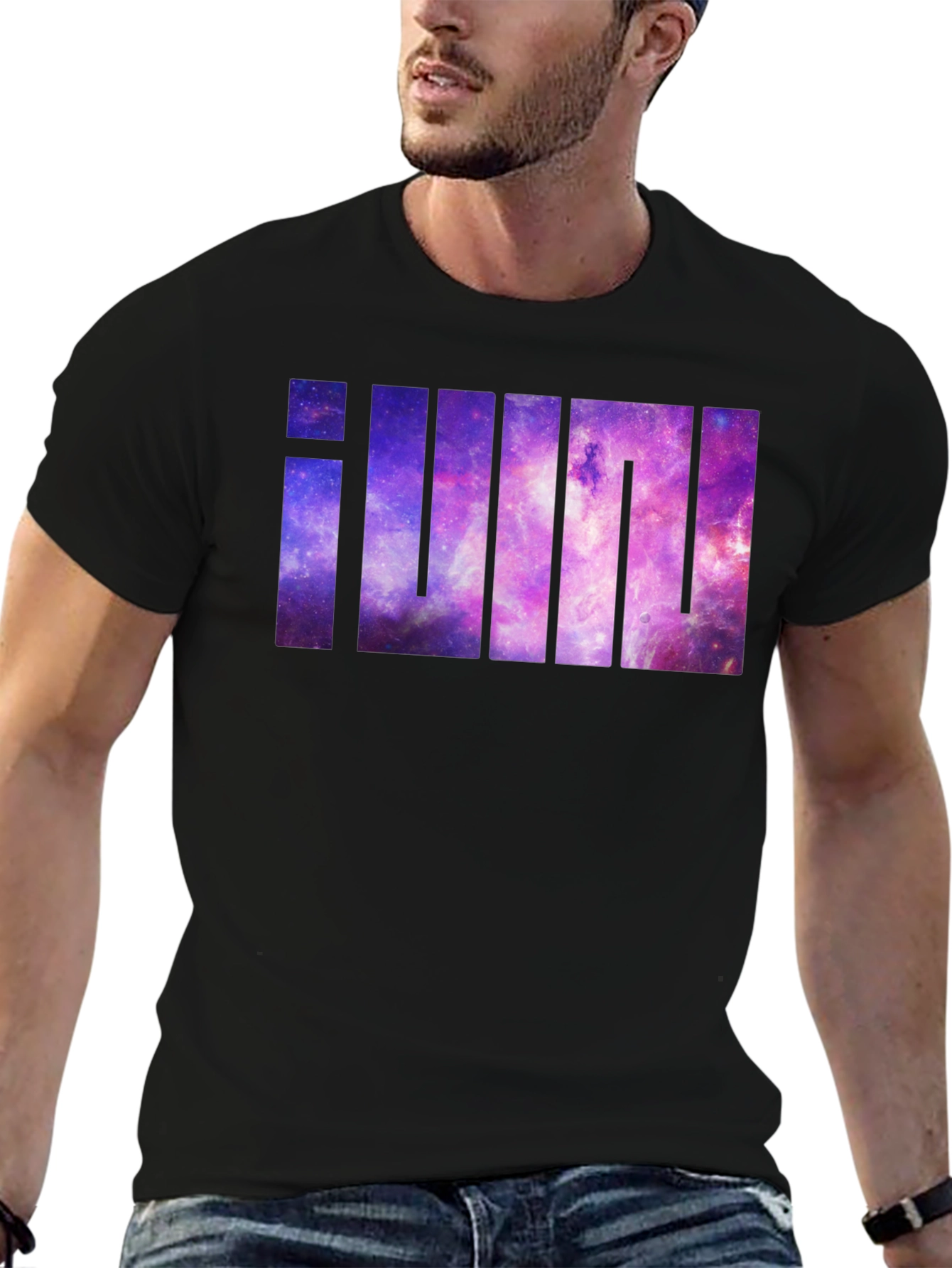 Galaxy iUm Graphic T-Shirt - Modern Black Tee