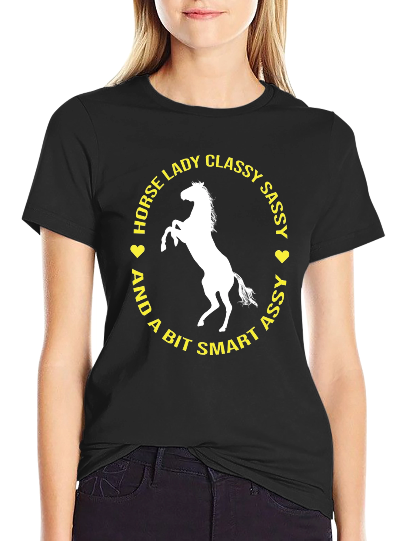 Horse Lady Classy Sassy Graphic T-Shirt