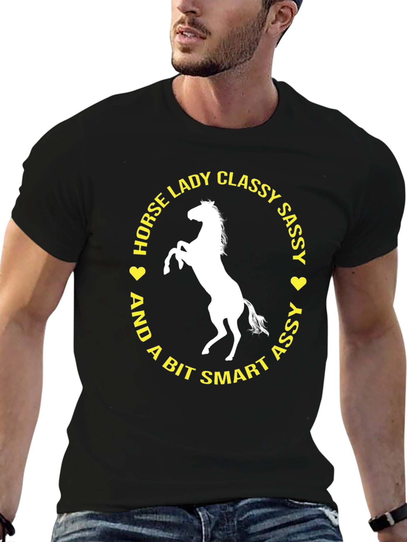 Horse Lady Classy Sassy Graphic T-Shirt
