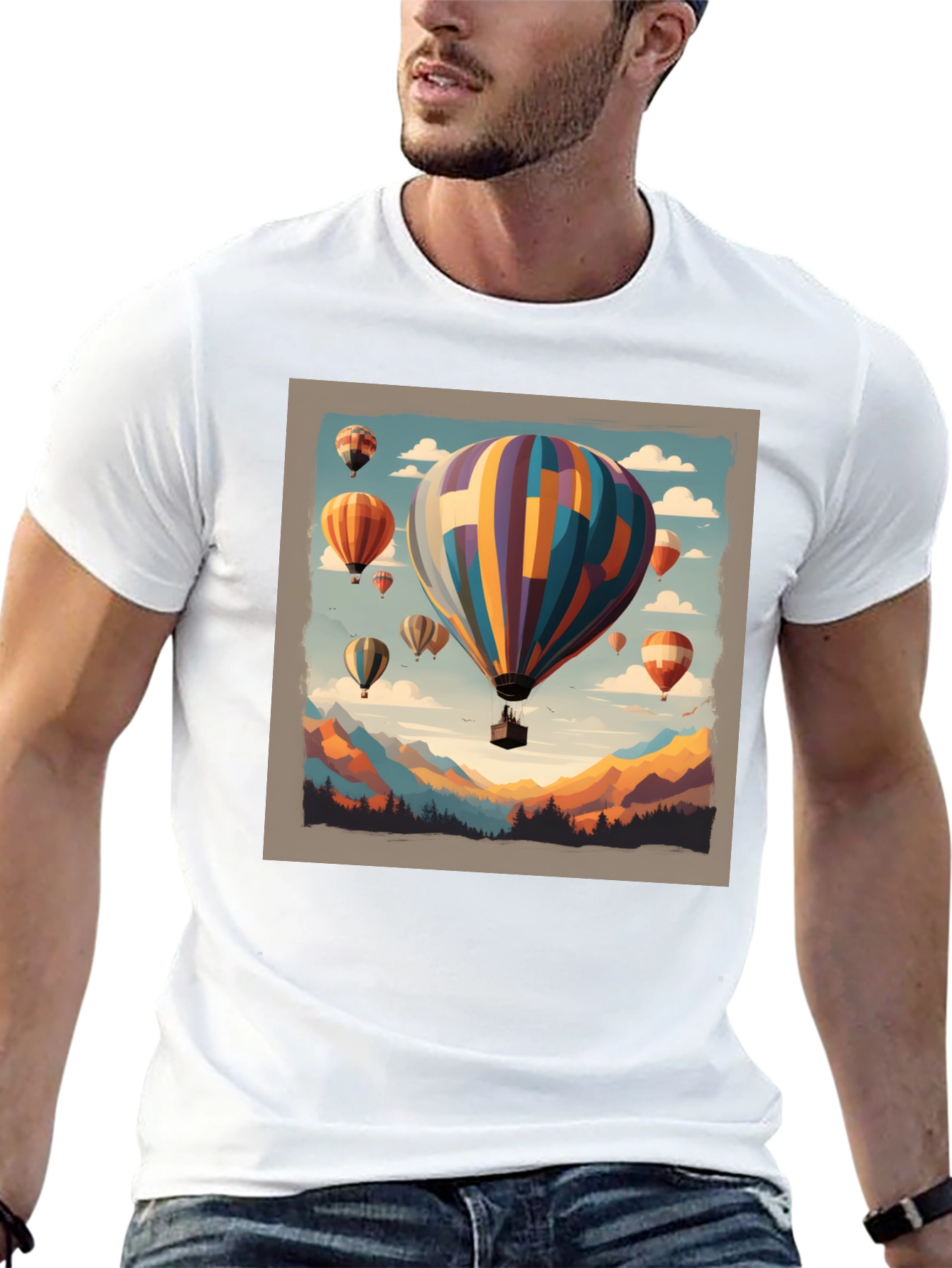 Hot Air Balloon Graphic Tee