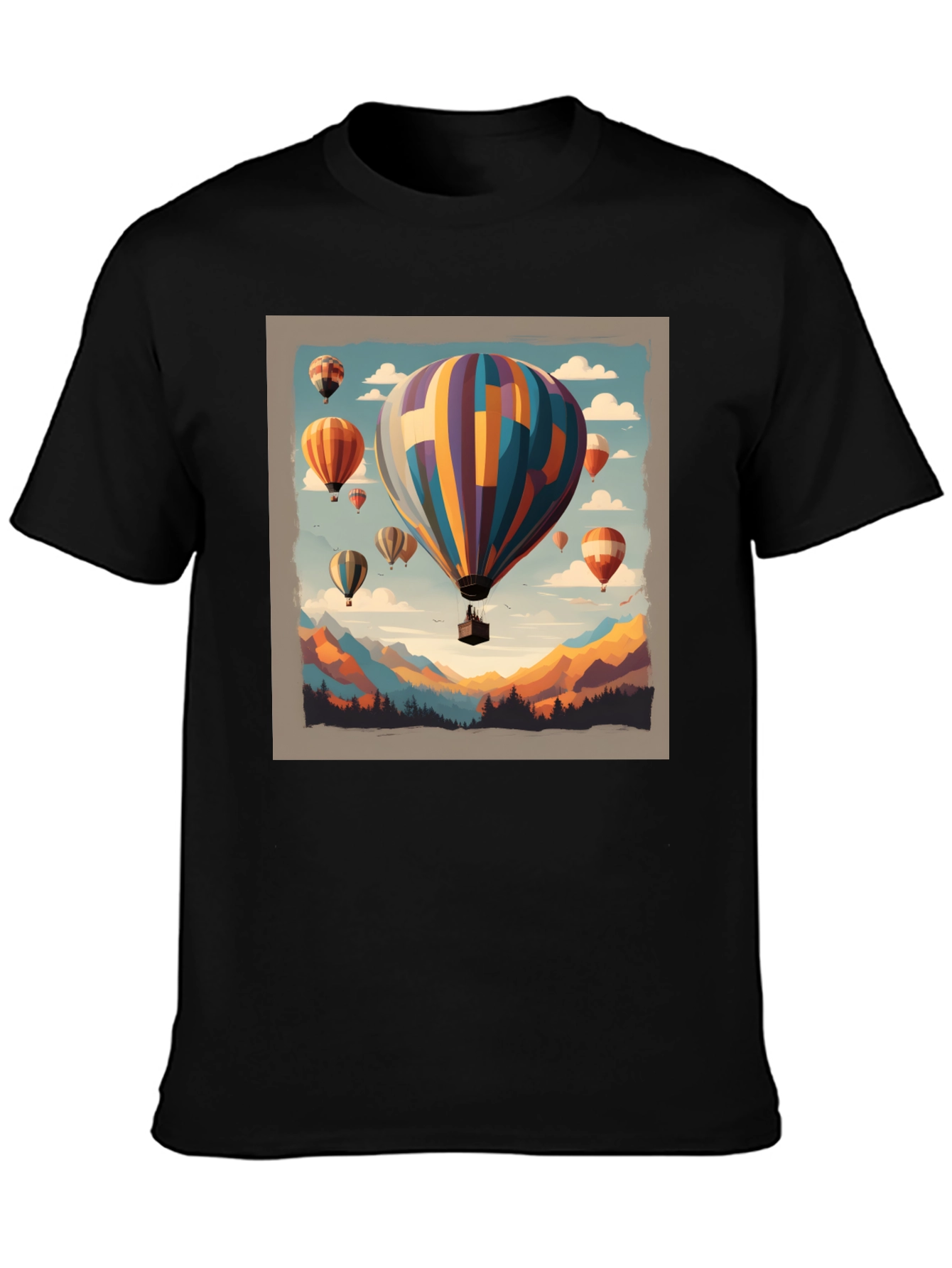 Hot Air Balloon Graphic Tee