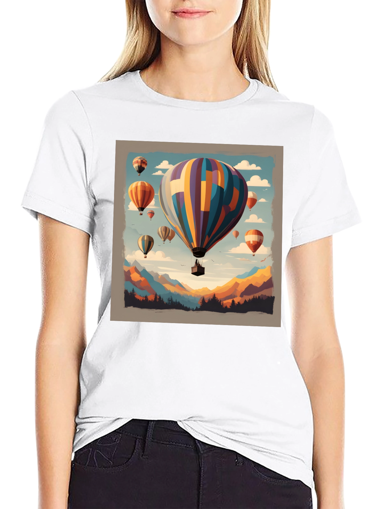 Hot Air Balloon Graphic Tee