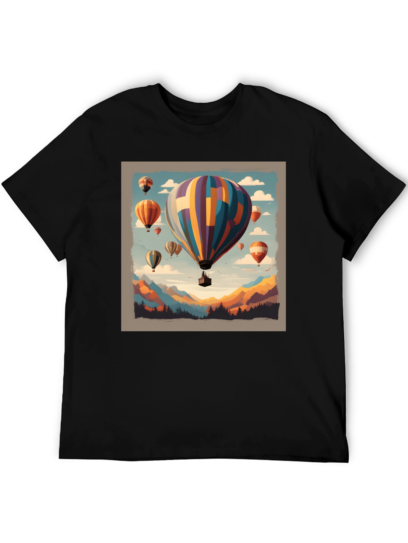 Hot Air Balloon Graphic Tee