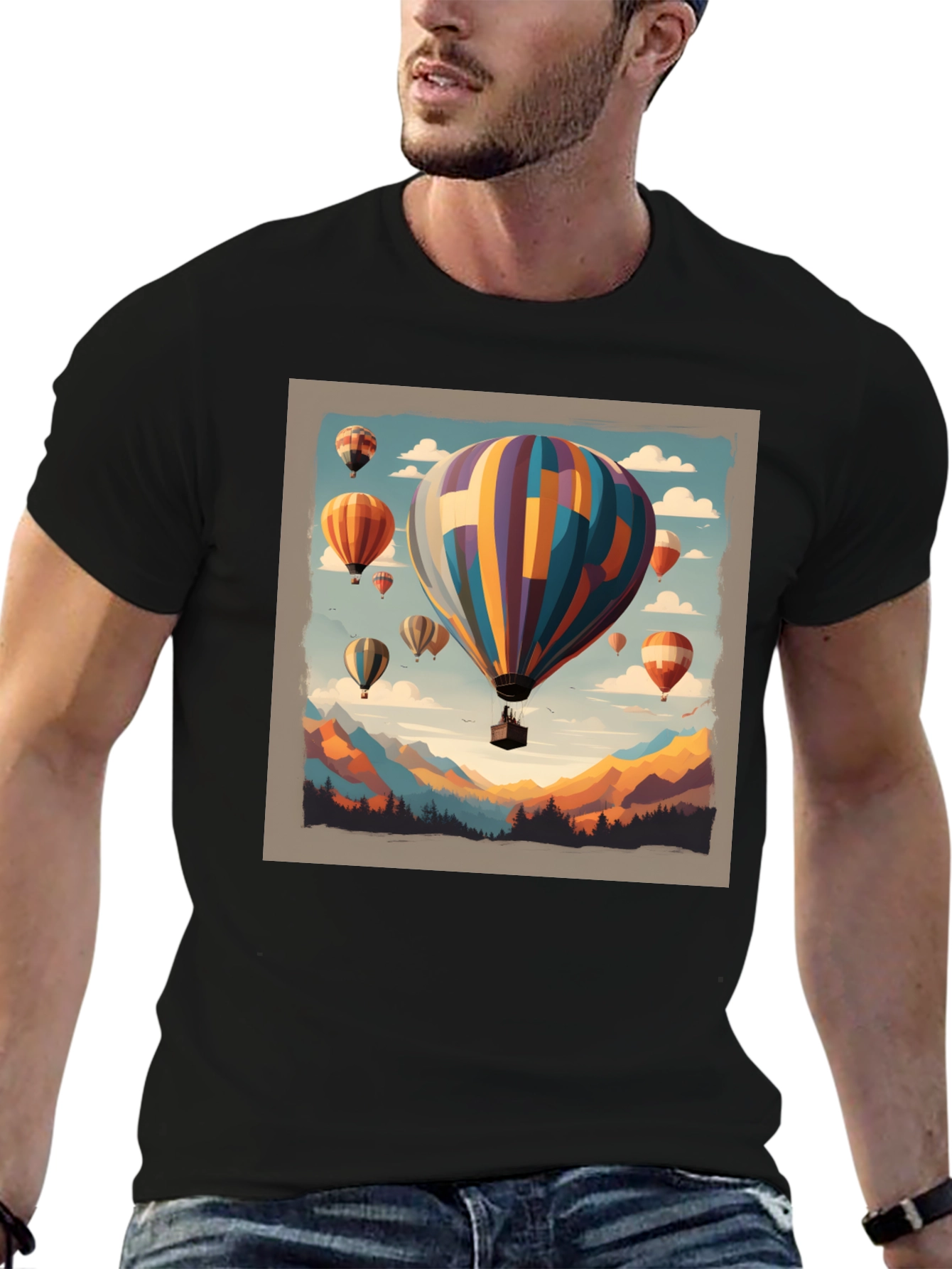 Hot Air Balloon Graphic Tee