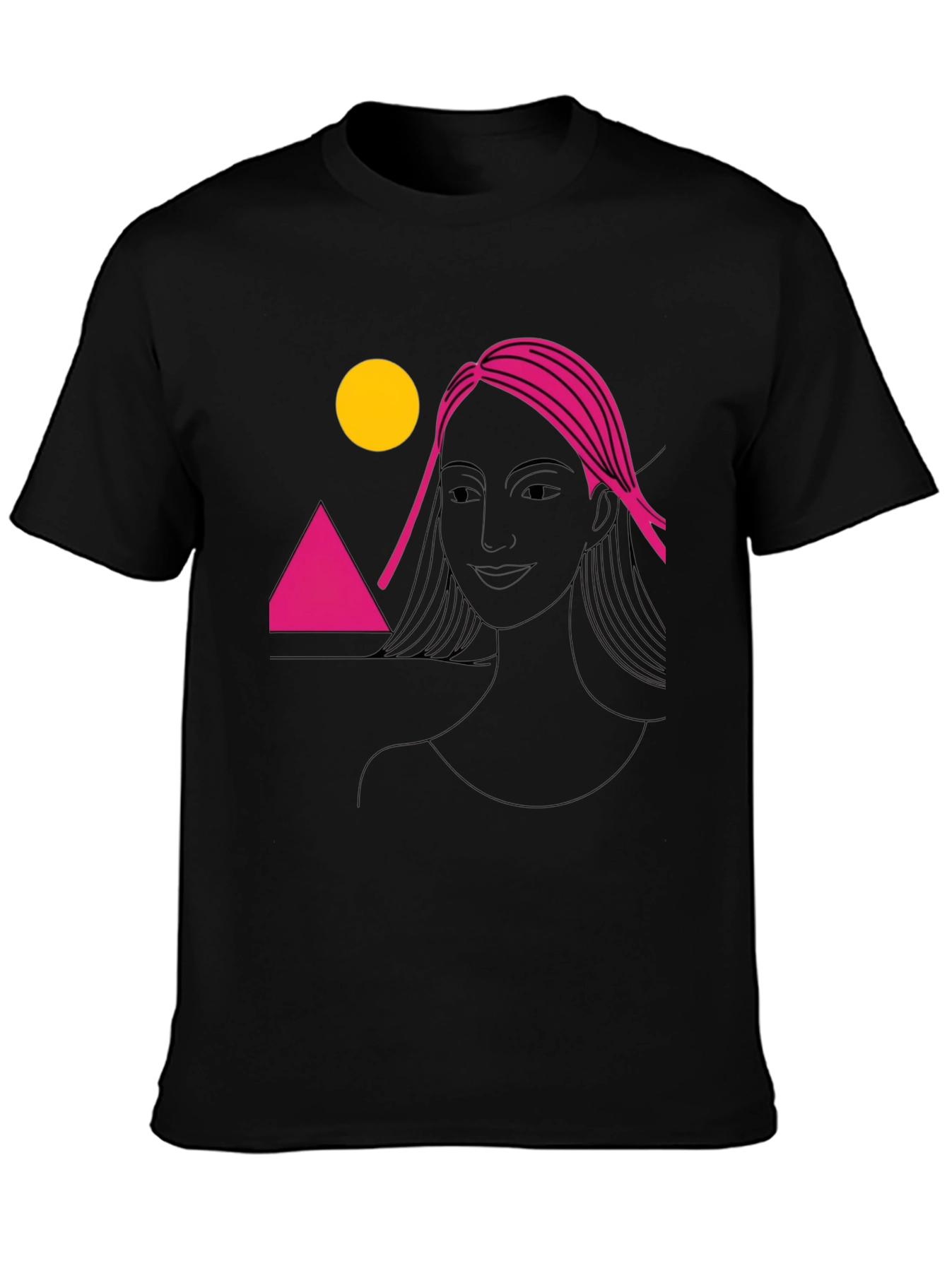 Geometric Sunset Graphic Tee