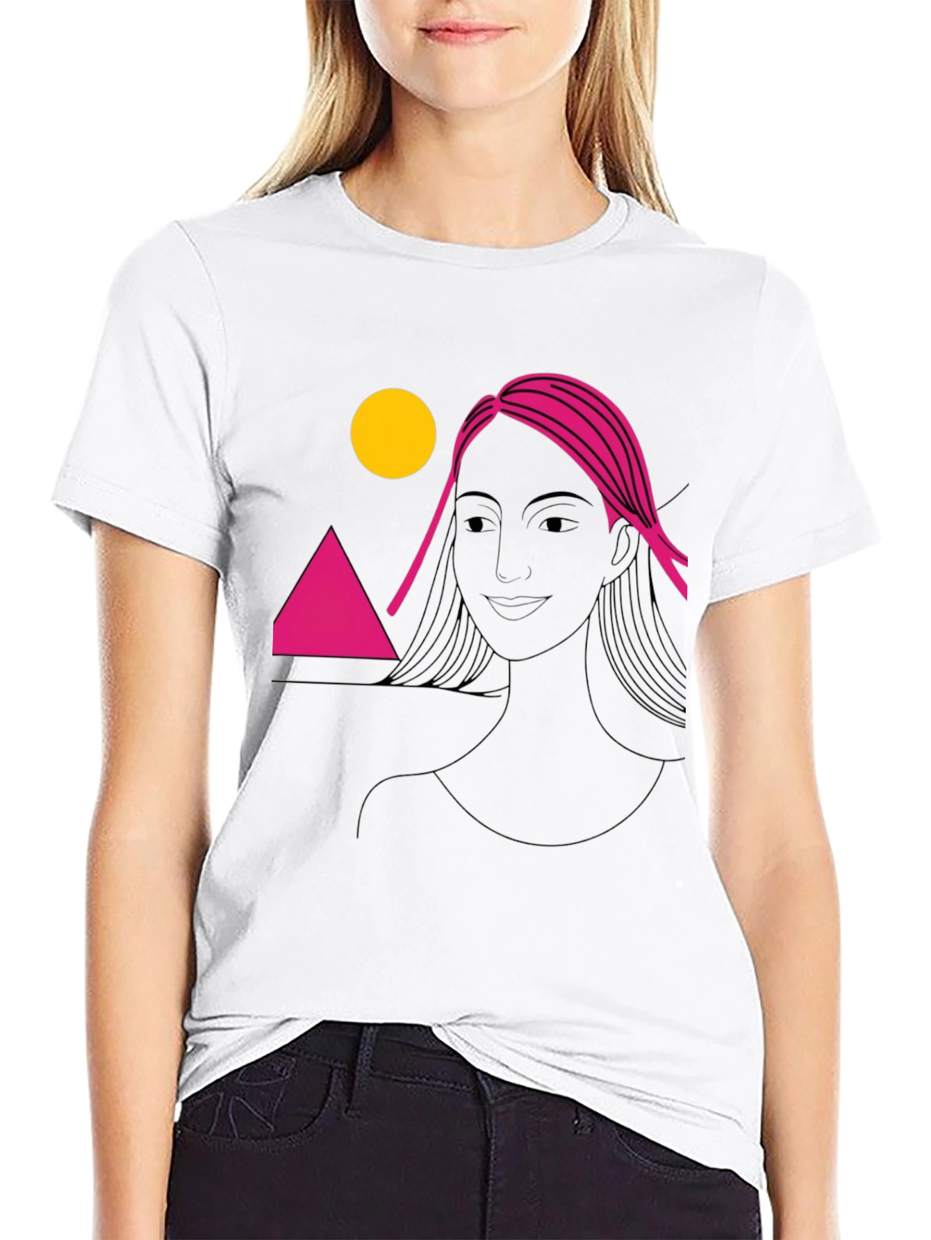 Geometric Sunset Graphic Tee