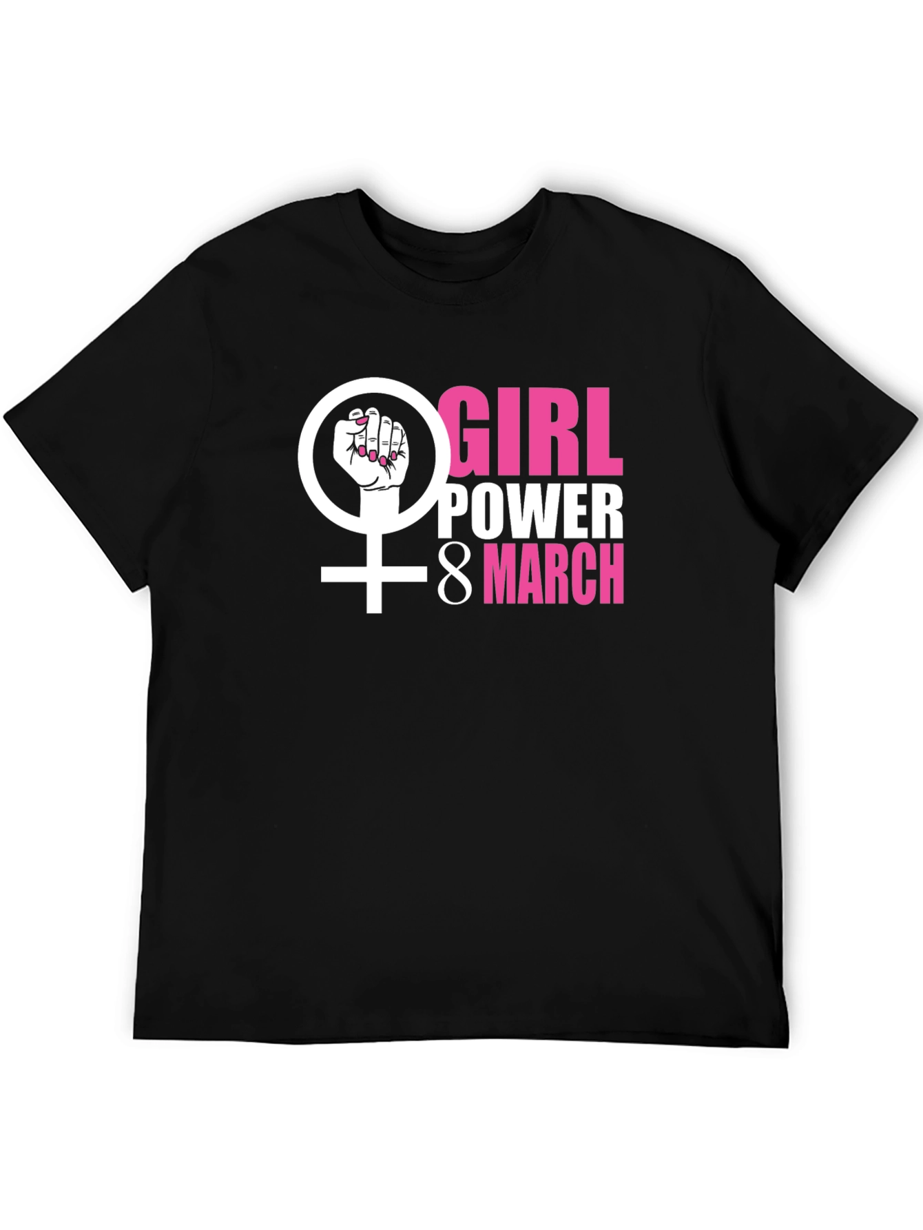 Girl Power International Womens Day Graphic T-Shirt