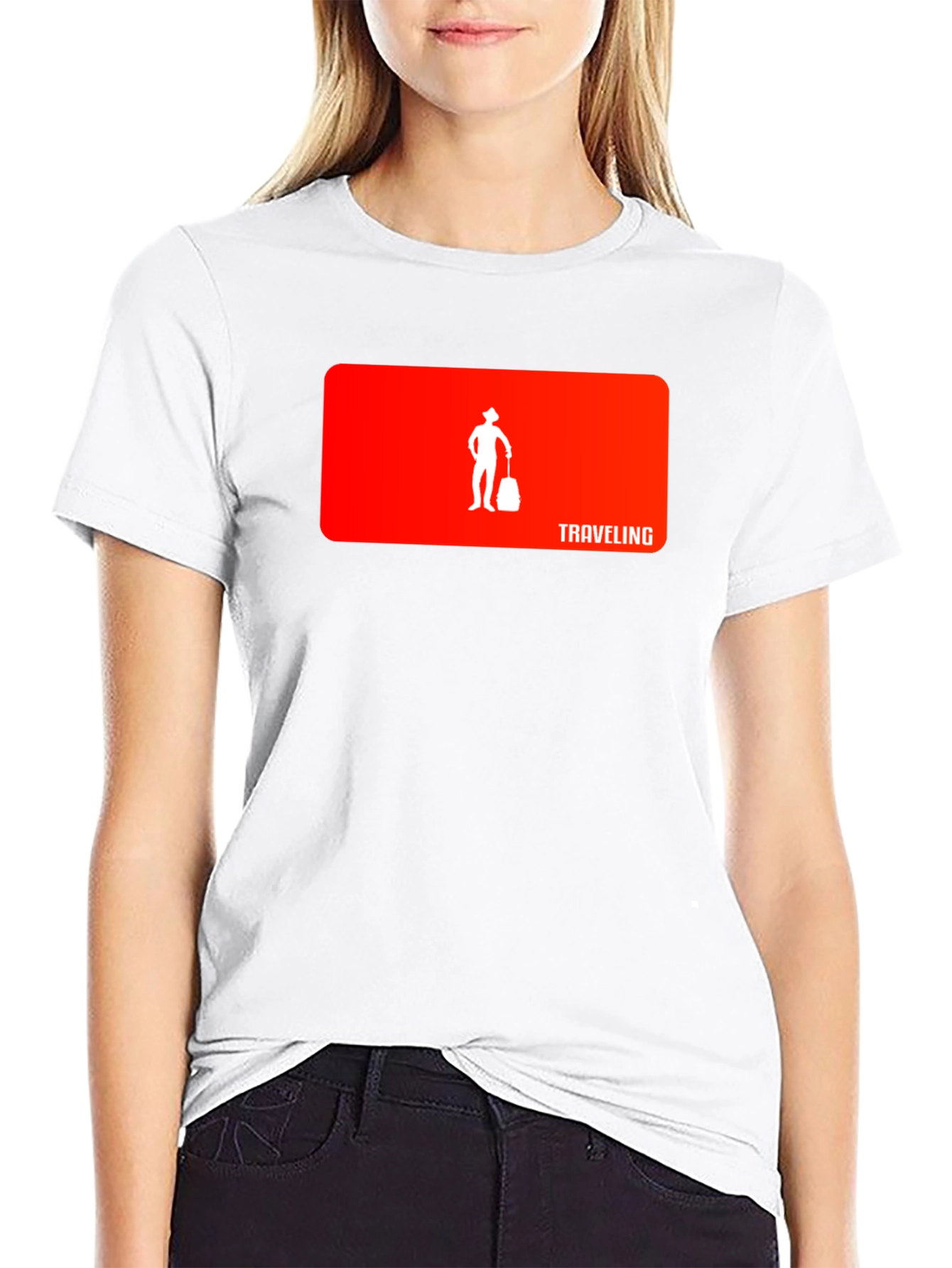Traveling Man Graphic Tee - Black