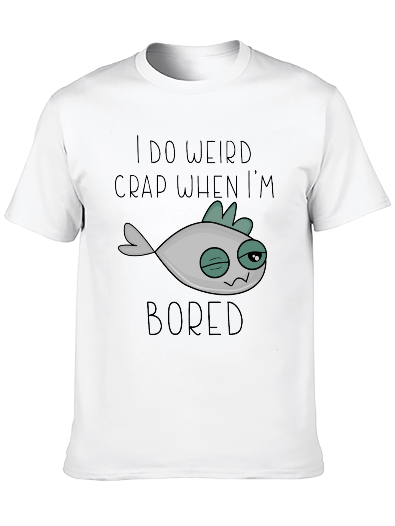 Weird Bored Fish Graphic Tee