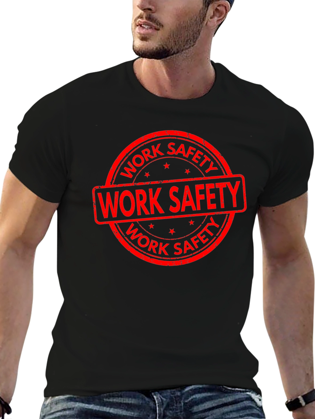 Work Safety Graphic Tee - Black
