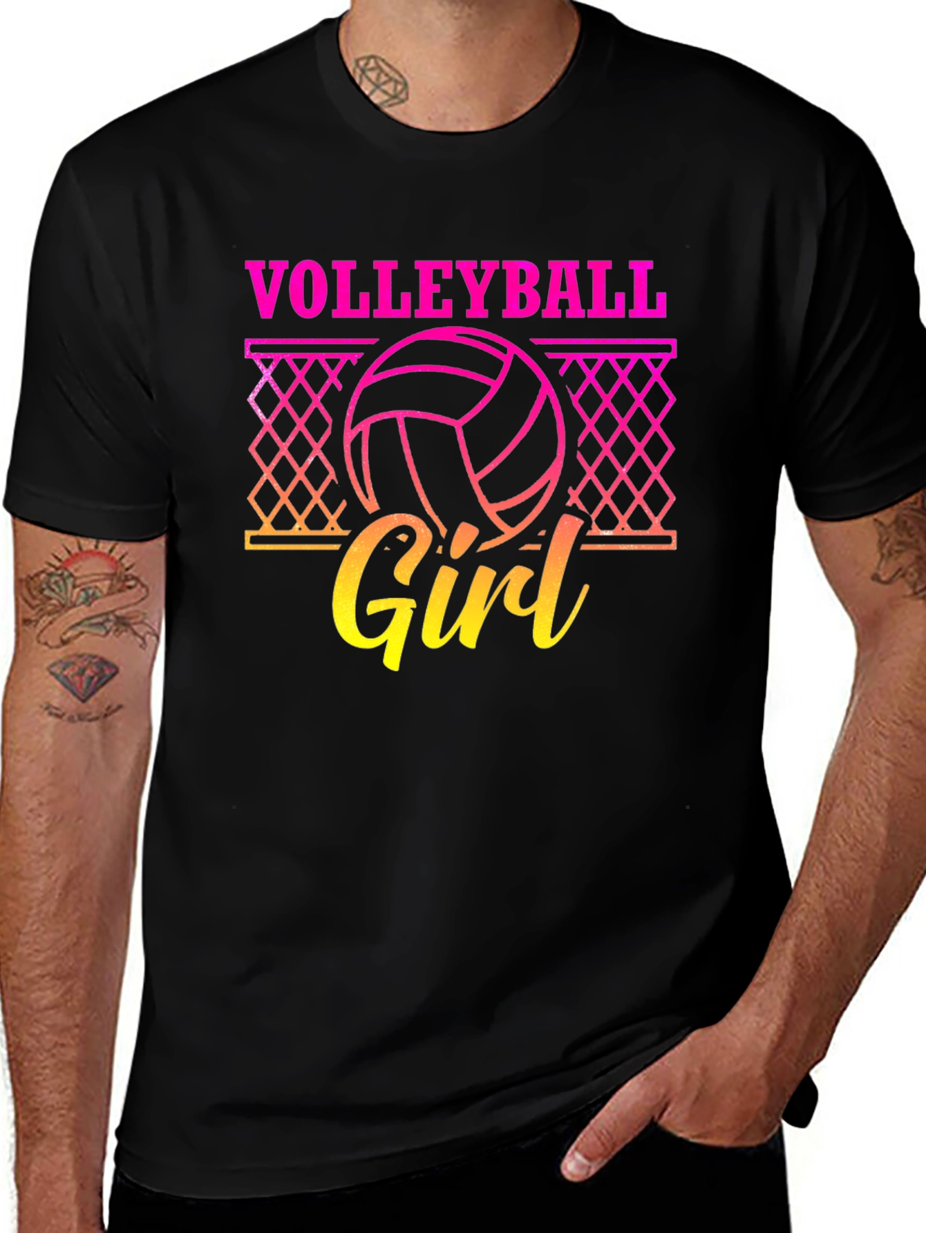 Volleyball Girl Graphic Tee - Sporty Comfort