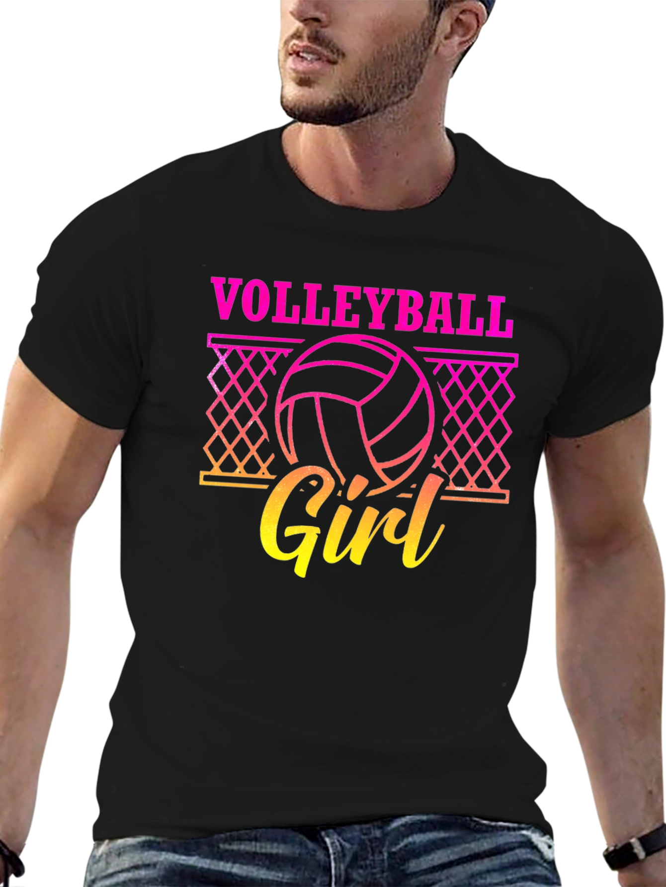 Volleyball Girl Graphic Tee - Sporty Comfort