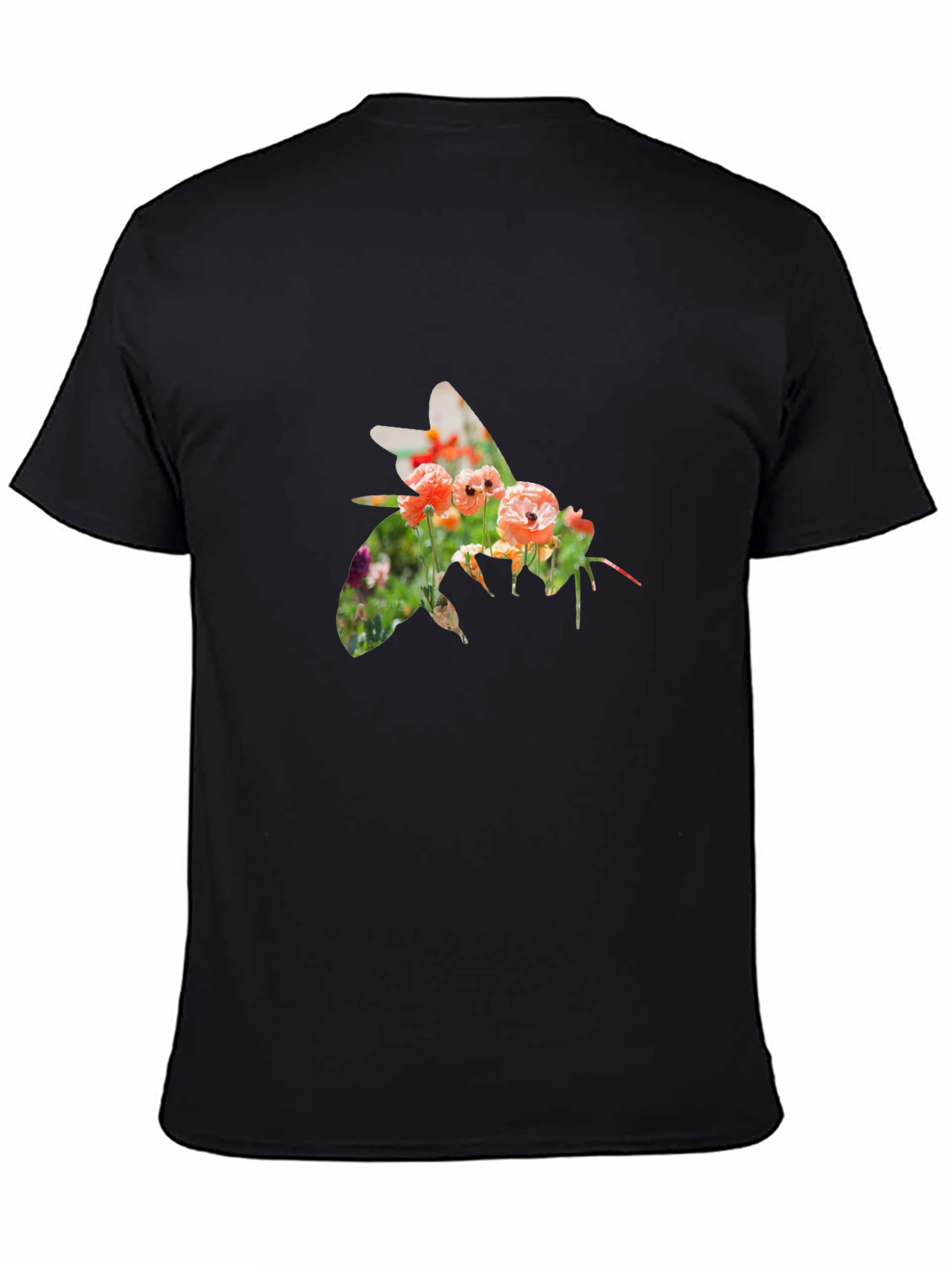 Floral Bee Graphic T-Shirt - Stylish Mens Tee