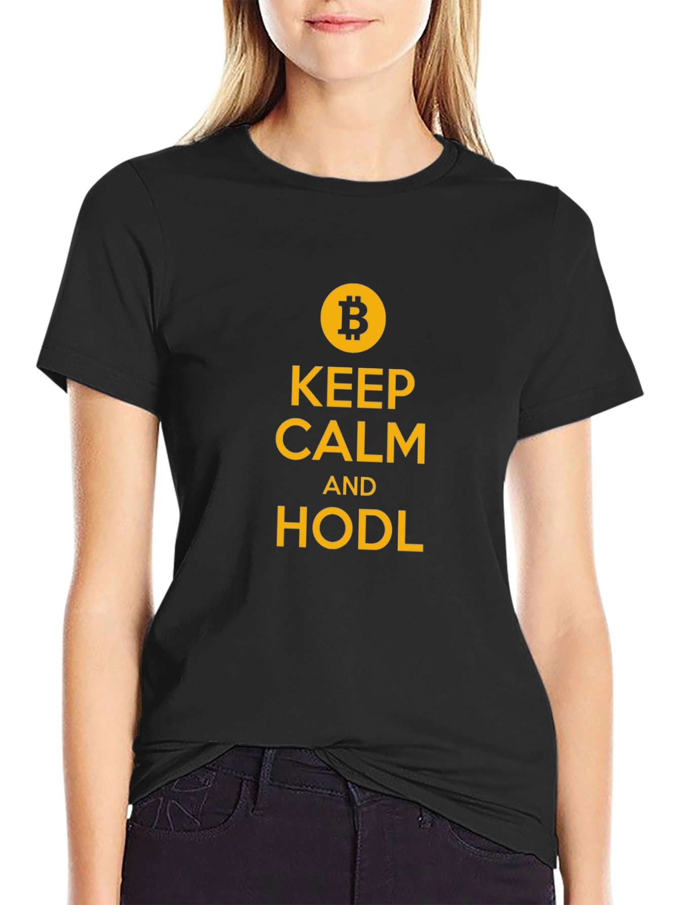 Keep Calm and HODL Bitcoin T-Shirt - Crypto Tee
