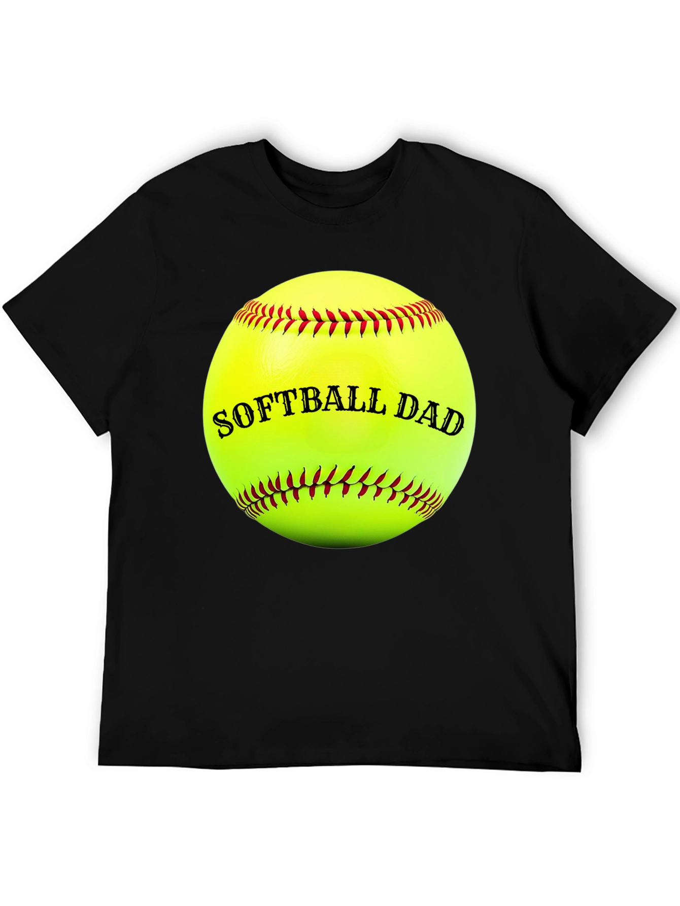 Softball Dad T-Shirt - Black Tee