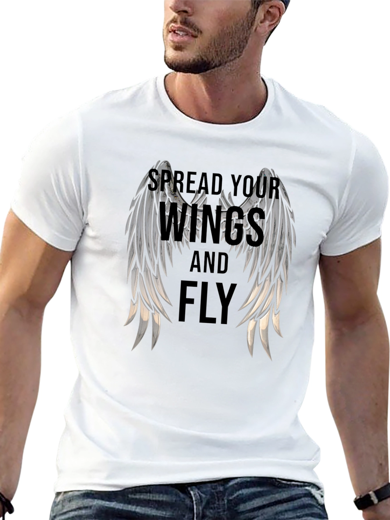 Spread Your Wings Black Graphic Tee