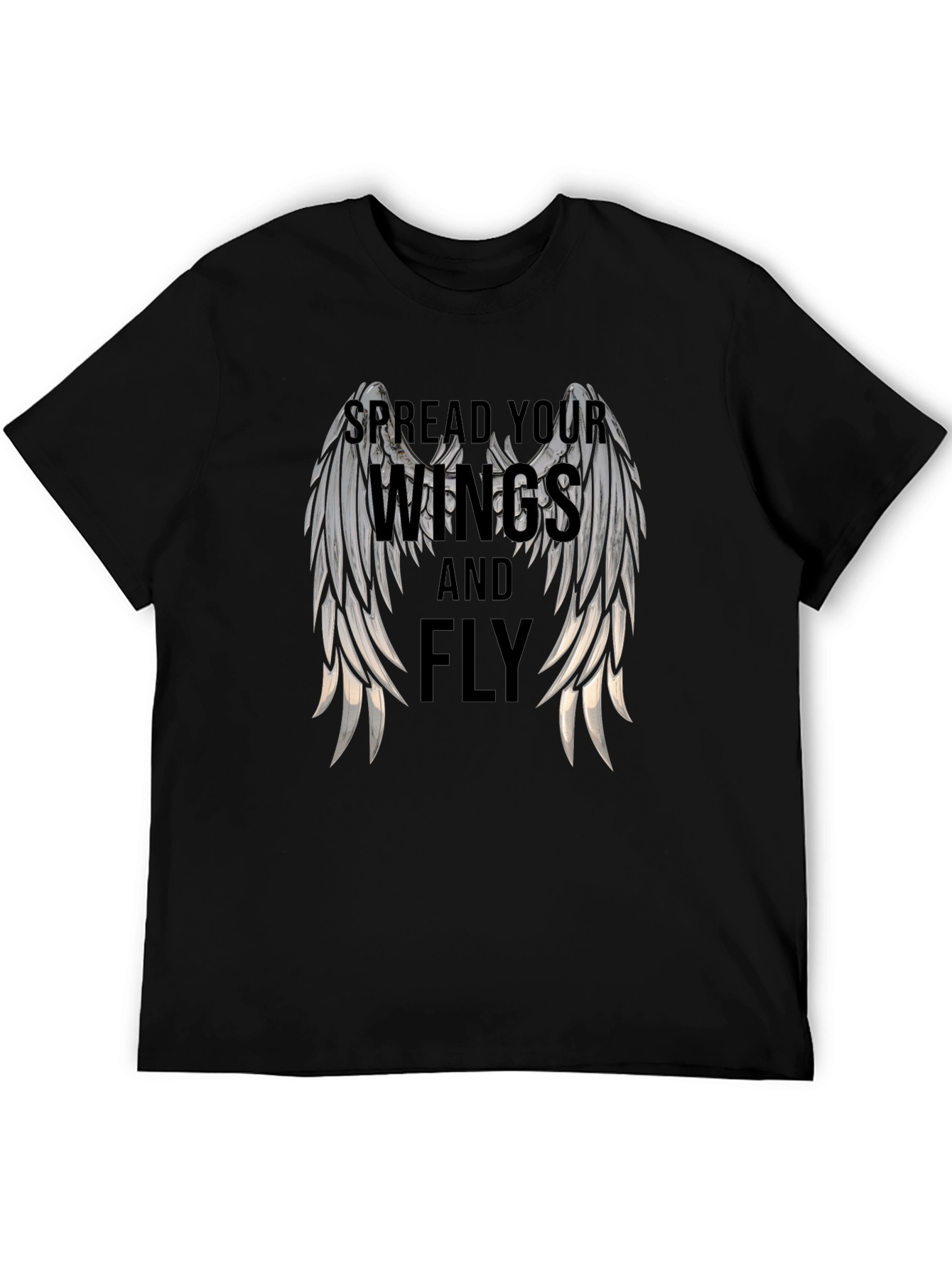 Spread Your Wings Black Graphic Tee