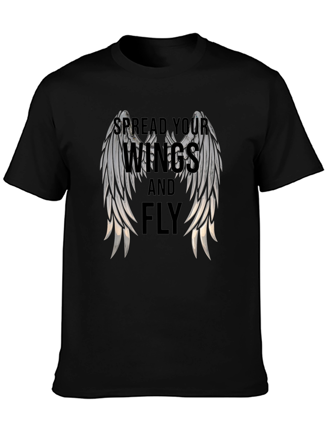 Spread Your Wings Black Graphic Tee