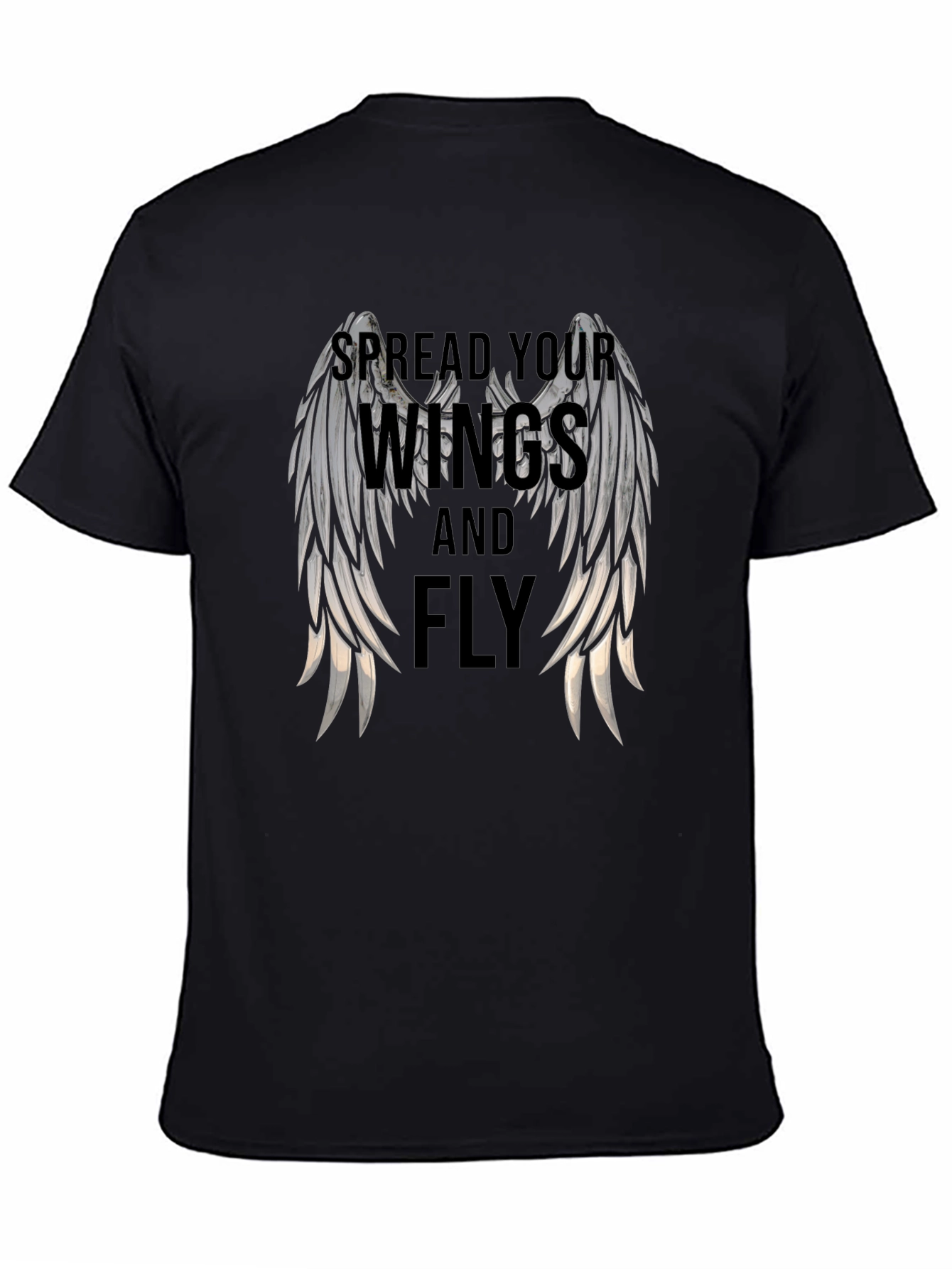 Spread Your Wings Black Graphic Tee