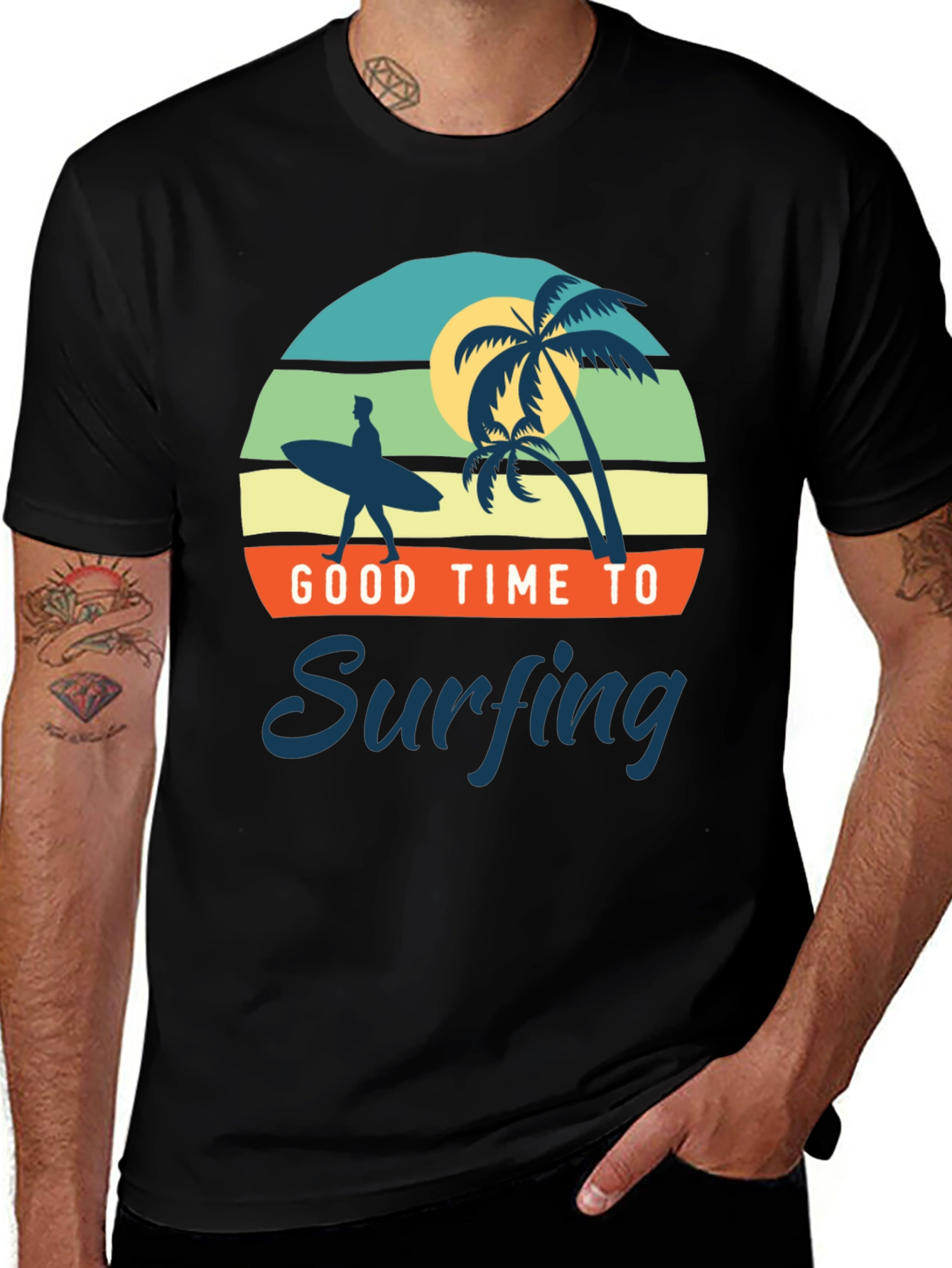 Good Time to Surfing Graphic Tee