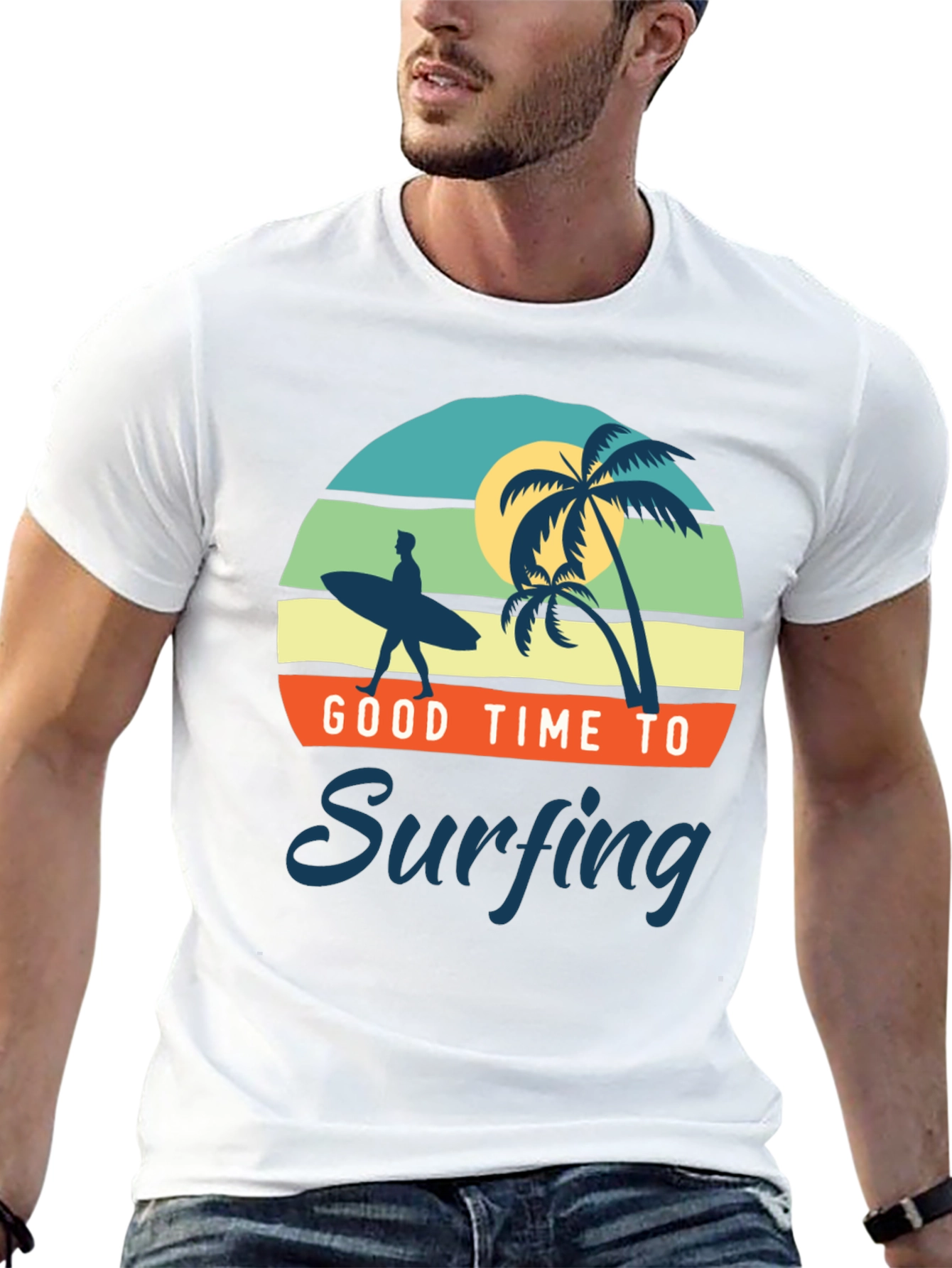 Good Time to Surfing Graphic Tee