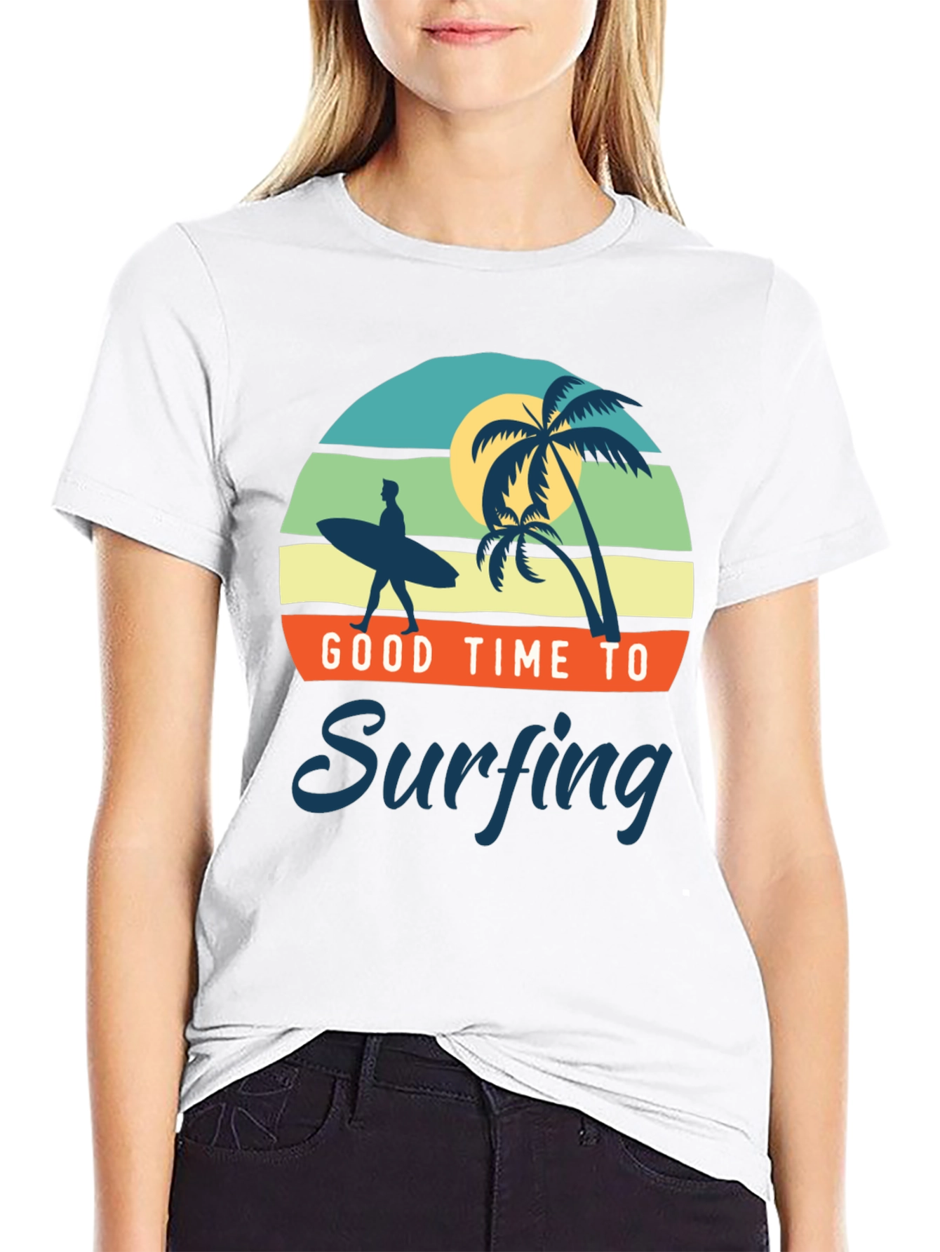 Good Time to Surfing Graphic Tee