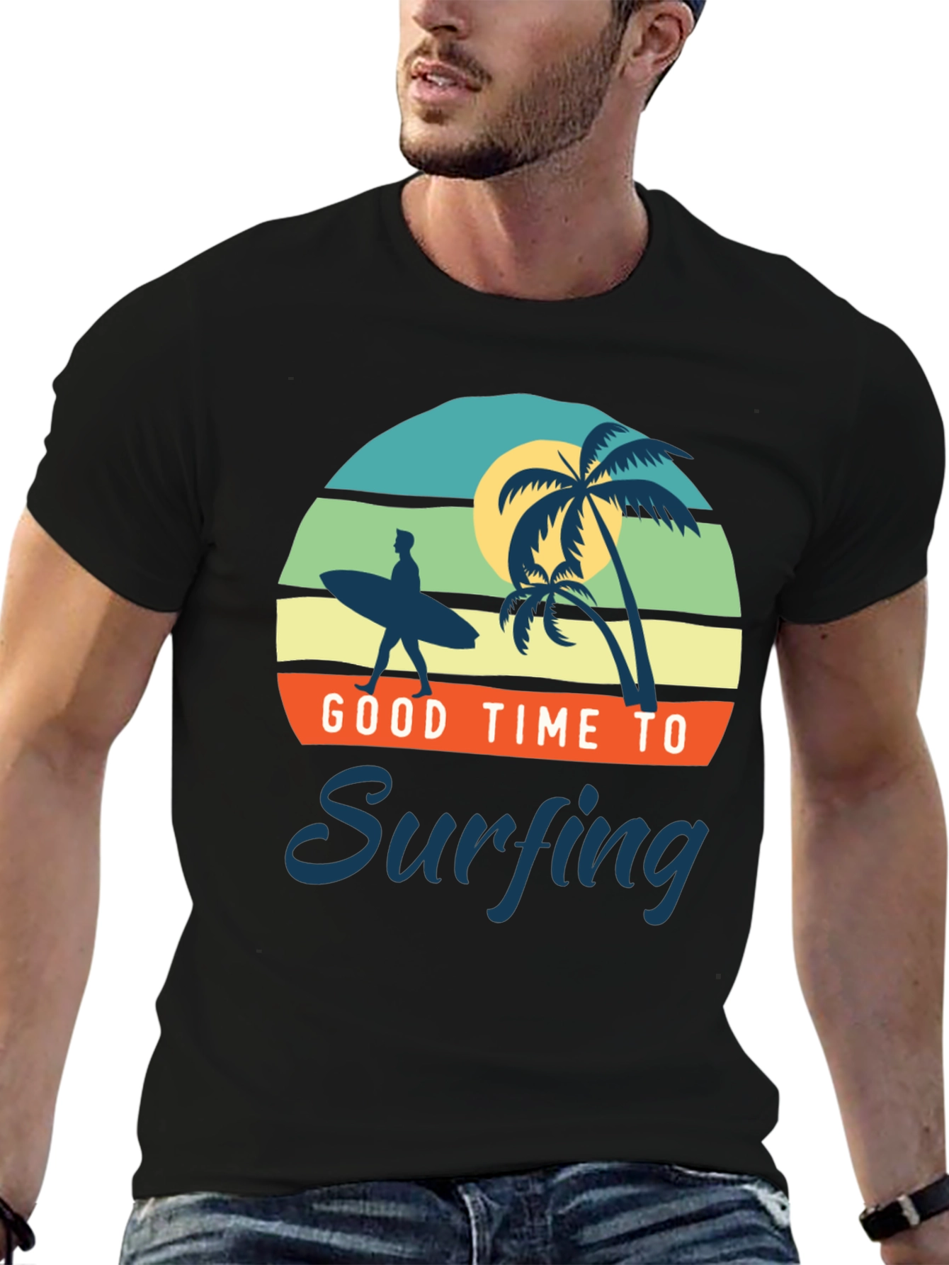 Good Time to Surfing Graphic Tee