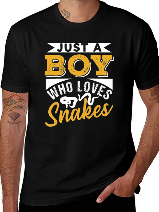 Just a Boy Who Loves Snakes T-Shirt