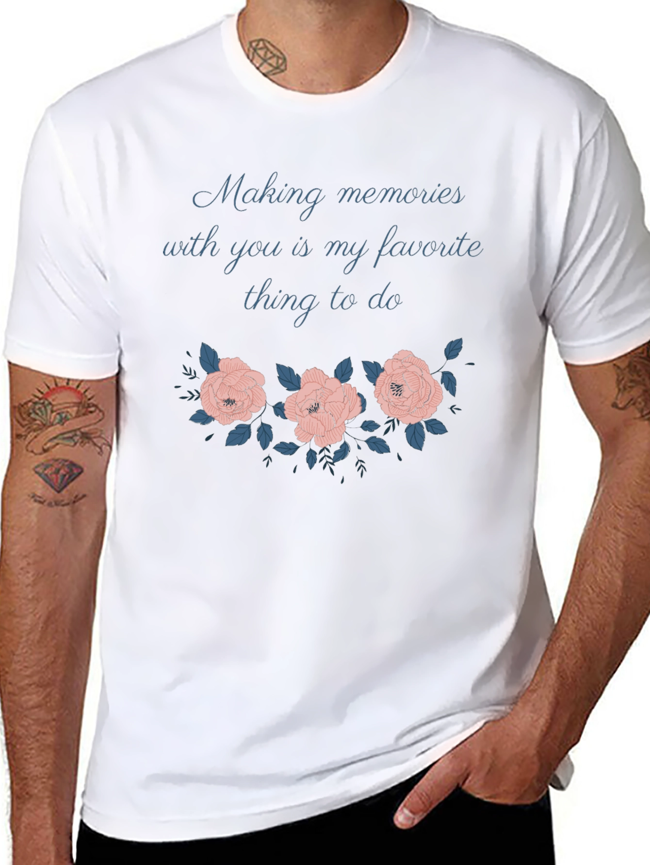 Making Memories Floral Graphic Tee - Unisex