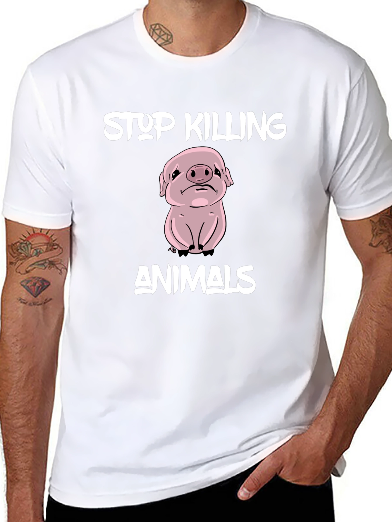 Stop Killing Animals Vegan T-Shirt
