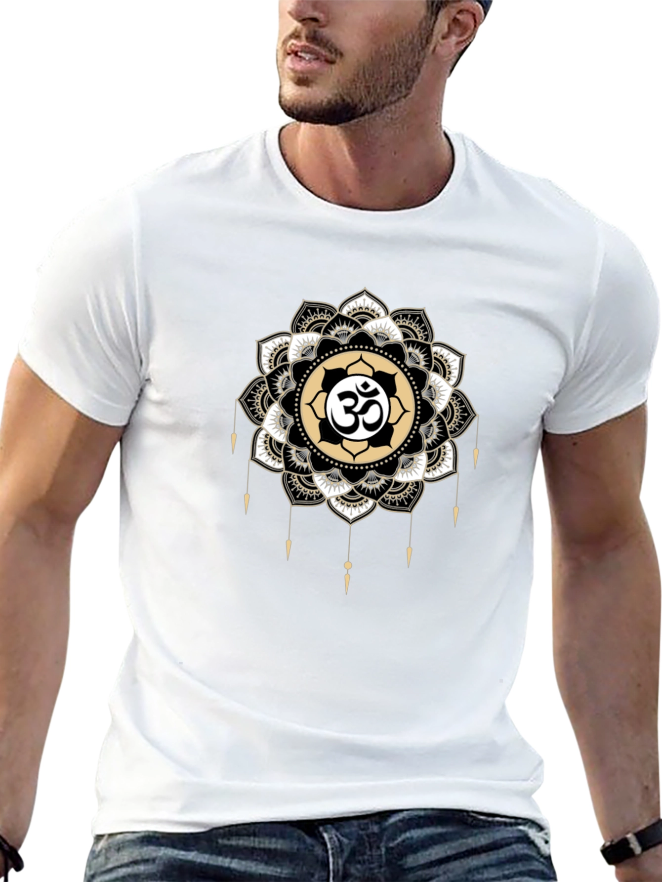 Om Mandala Graphic T-Shirt - Black