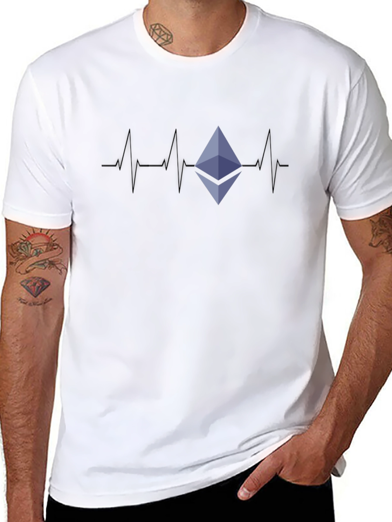 Ethereum Heartbeat T-Shirt - Crypto Tee