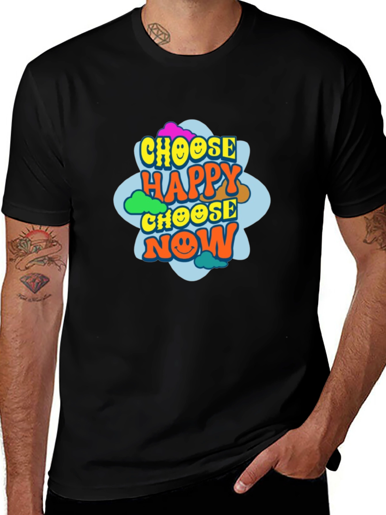Choose Happy Now Graphic Tee