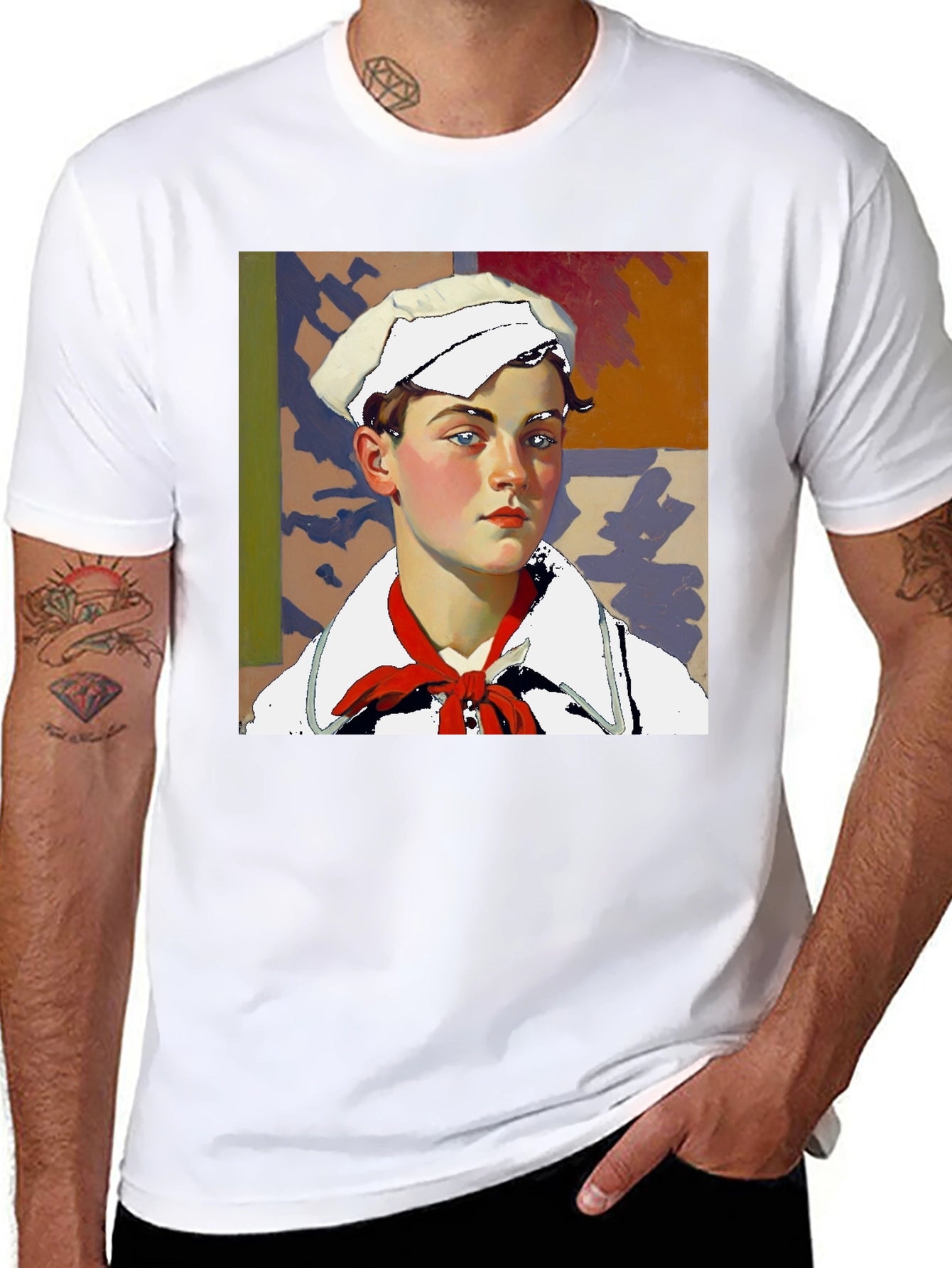 Sailor Portrait Tee - Unique Graphic Print