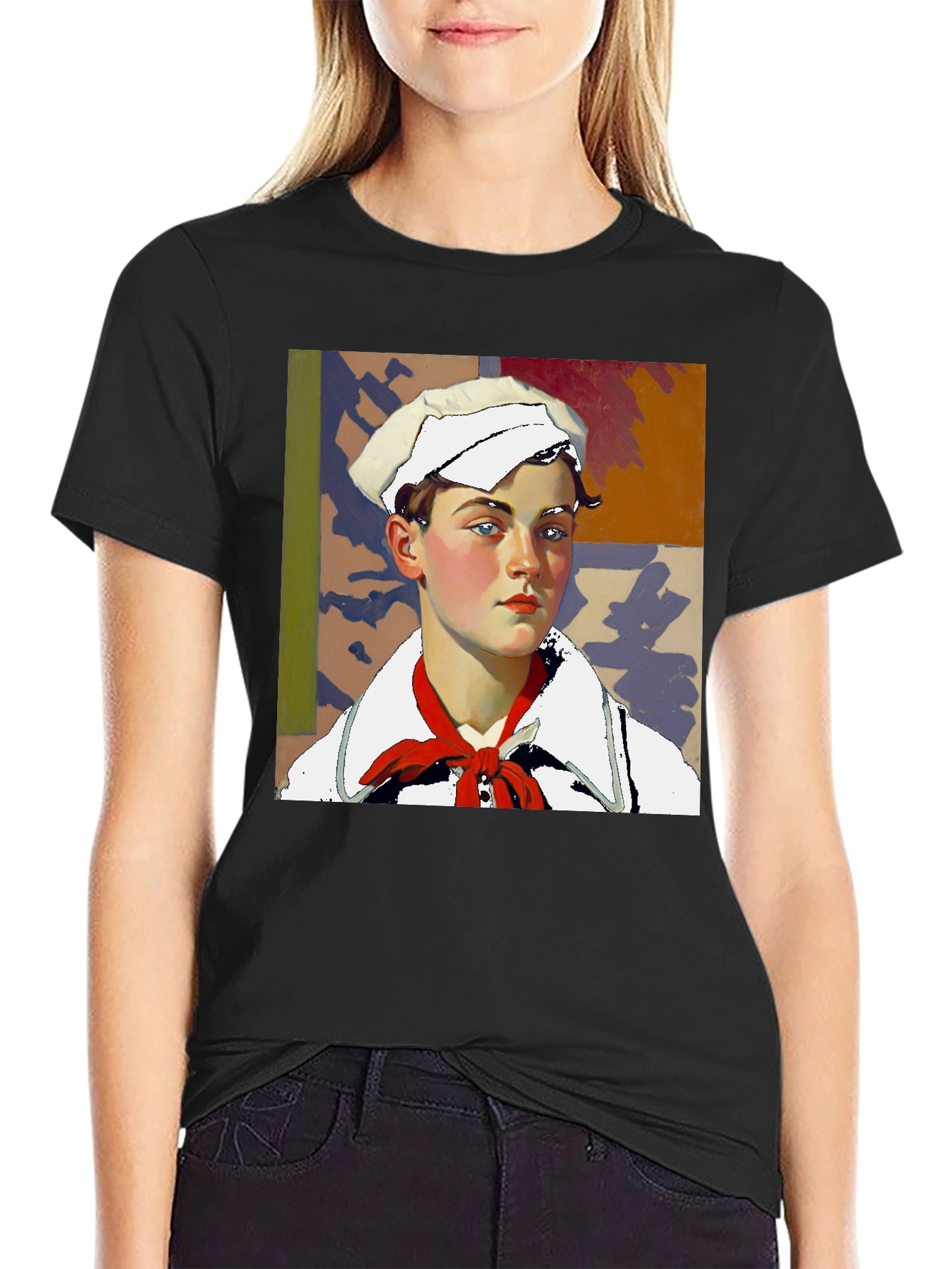 Sailor Portrait Tee - Unique Graphic Print