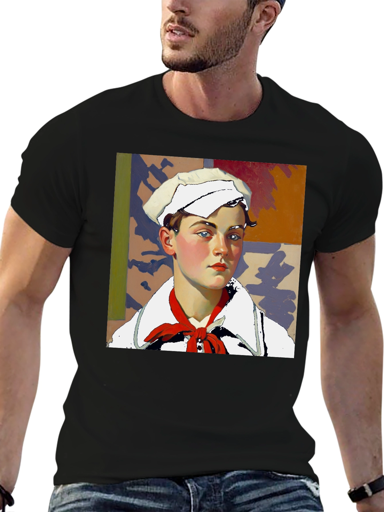 Sailor Portrait Tee - Unique Graphic Print