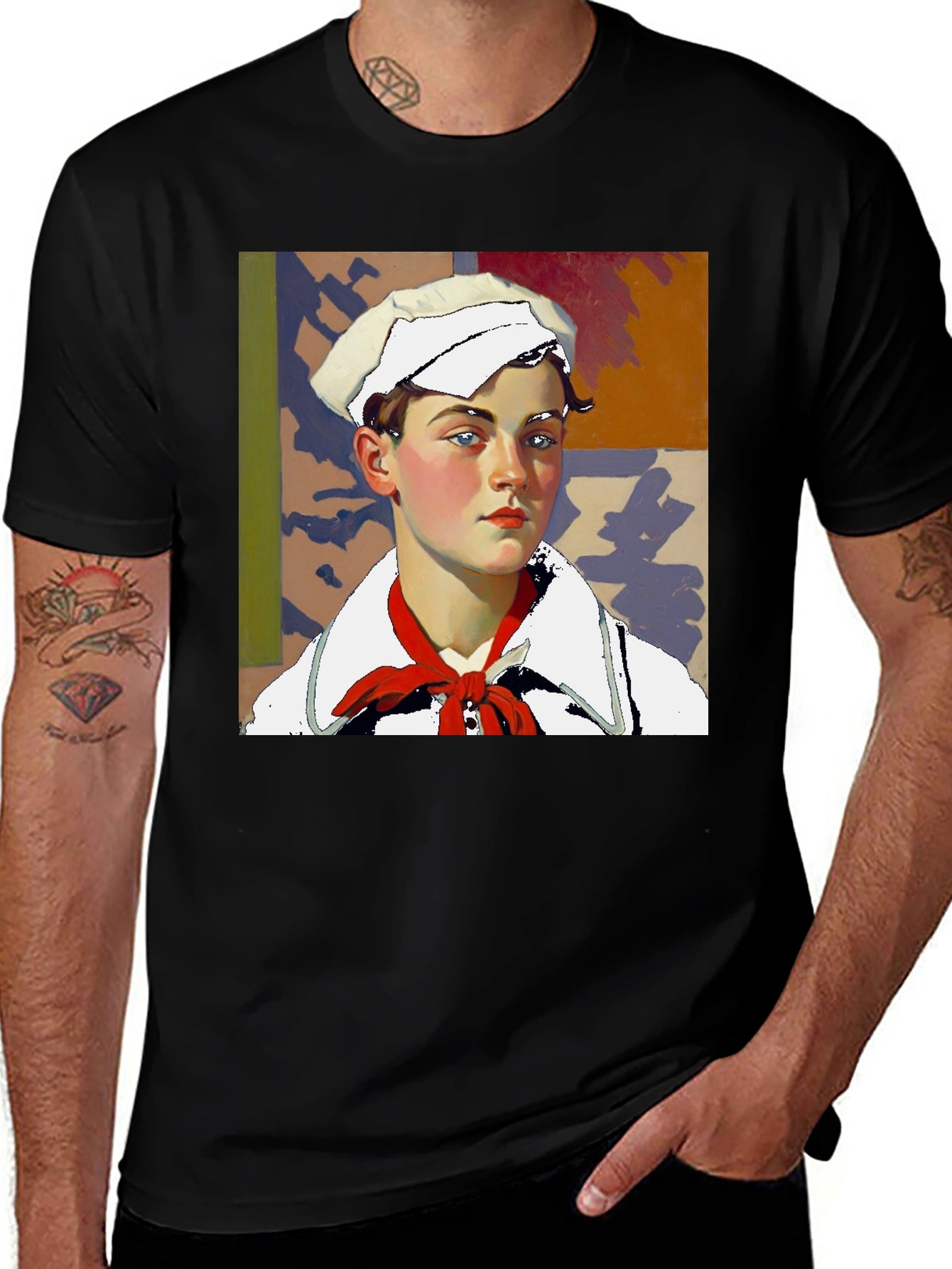 Sailor Portrait Tee - Unique Graphic Print