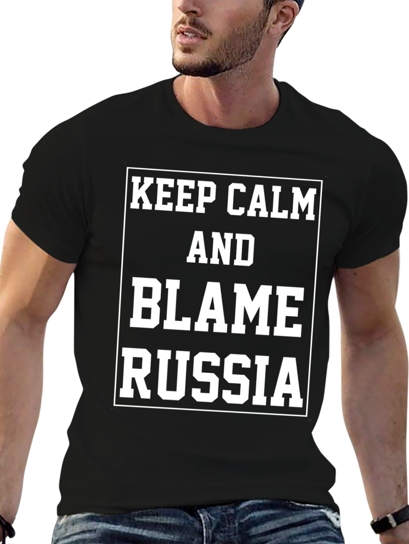 Keep Calm Blame Russia T-Shirt