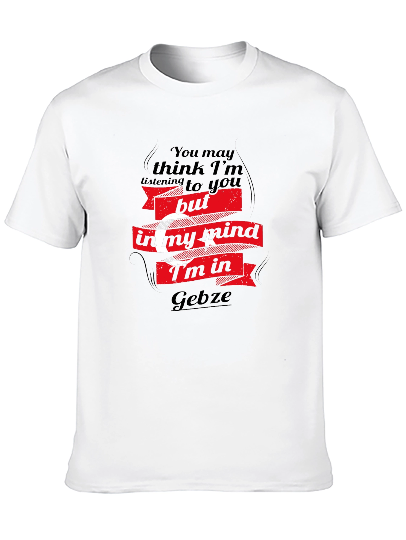 Gebze Mind T-Shirt - Black Crew Neck Tee