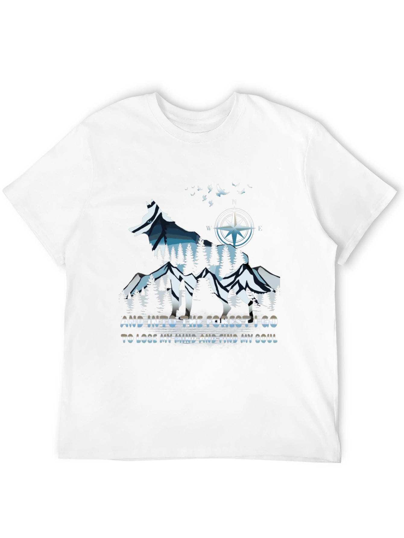 Nature Wolf Graphic T-Shirt - Find Your Soul
