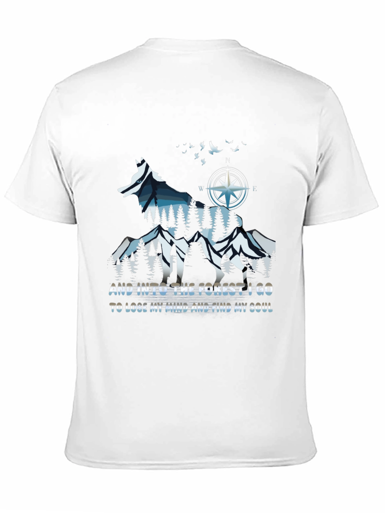 Nature Wolf Graphic T-Shirt - Find Your Soul