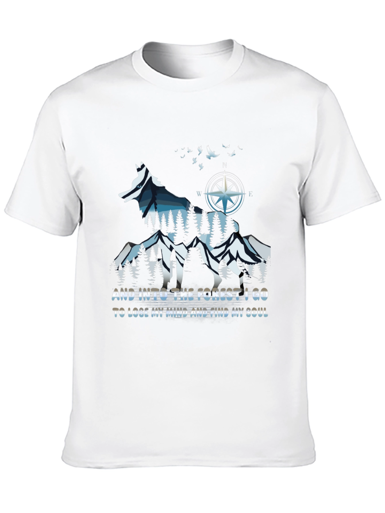 Nature Wolf Graphic T-Shirt - Find Your Soul