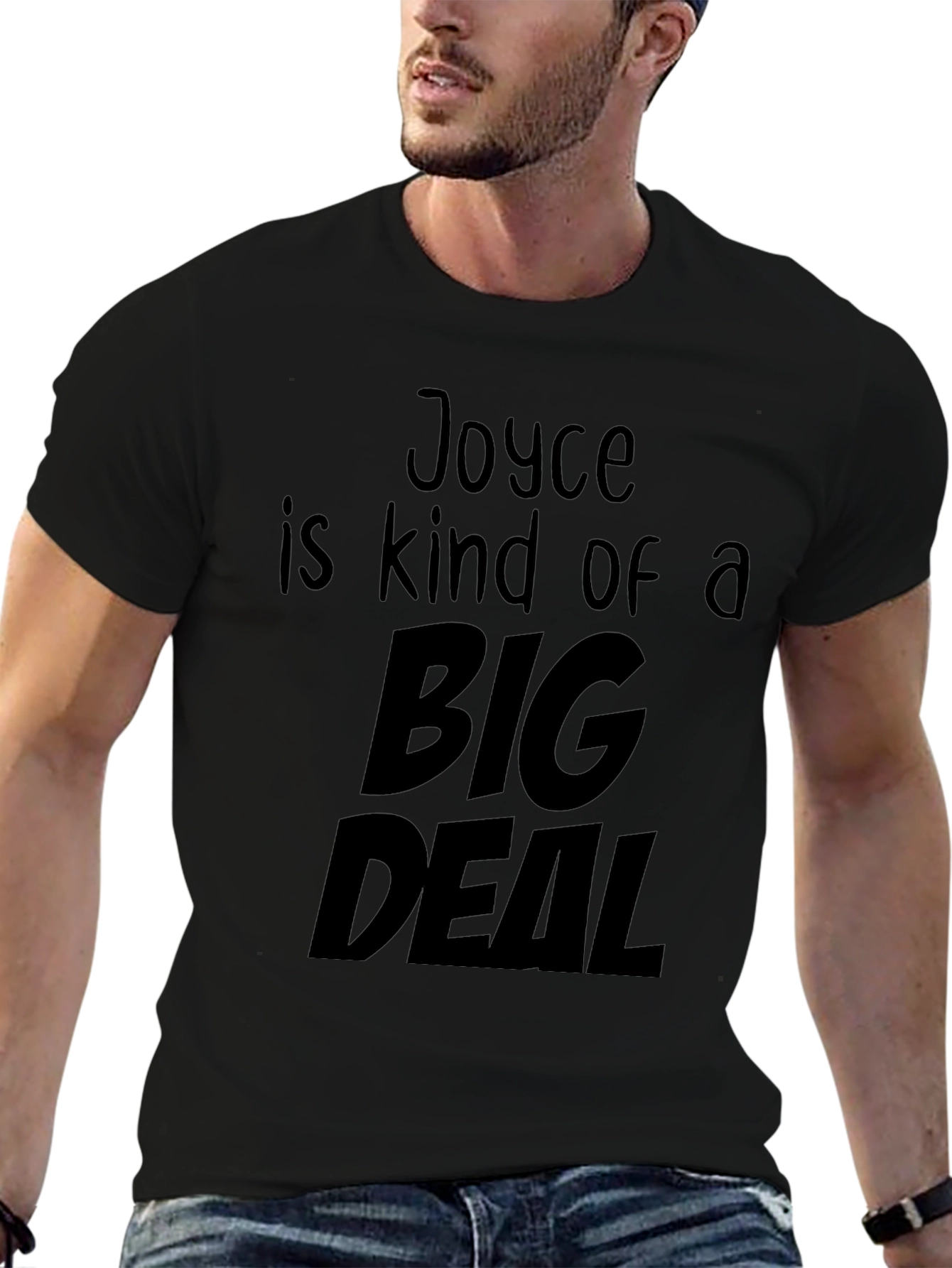 Joyce is a Big Deal Graphic Tee - Black